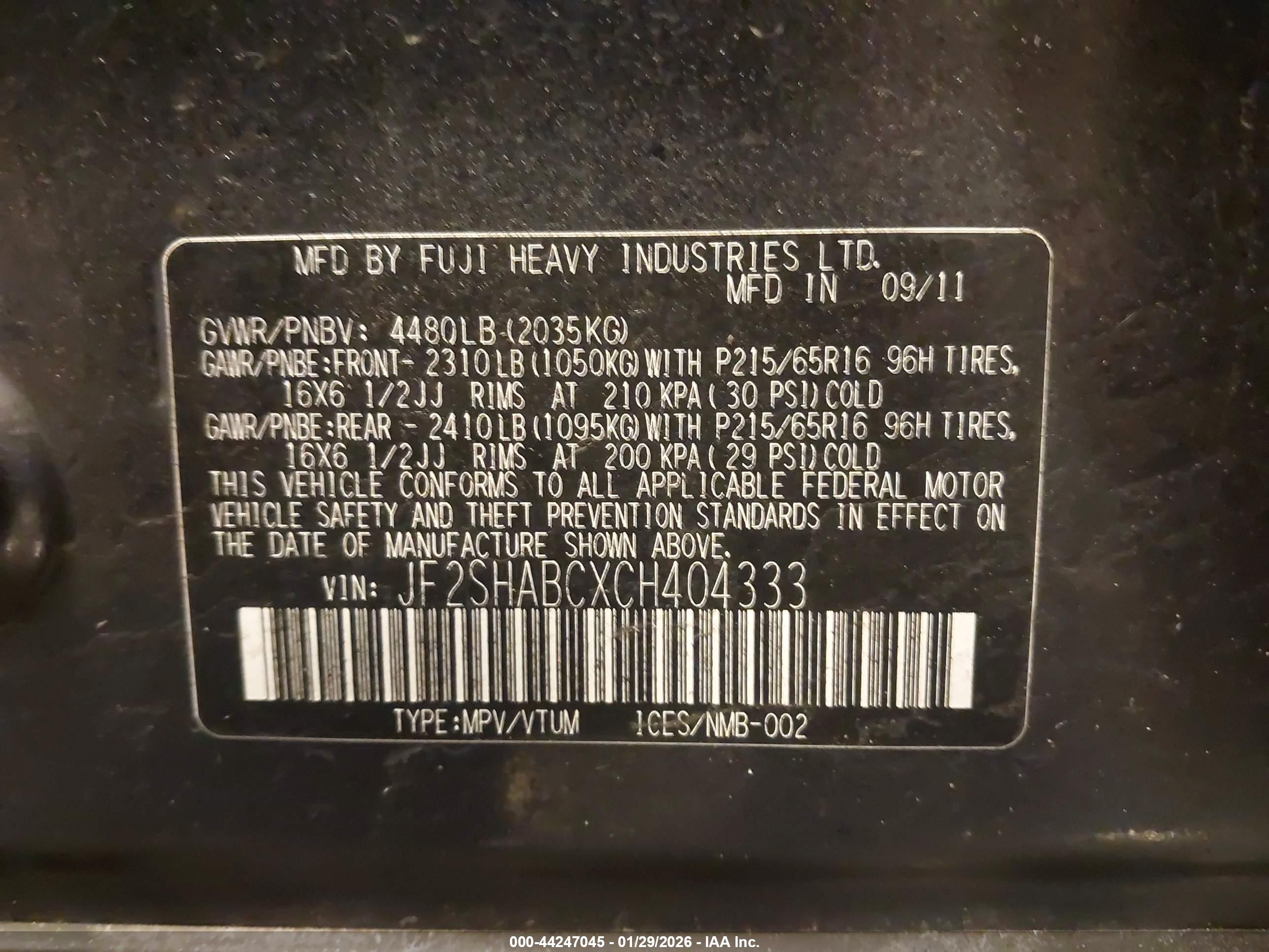 SUBARU FORESTER image 9