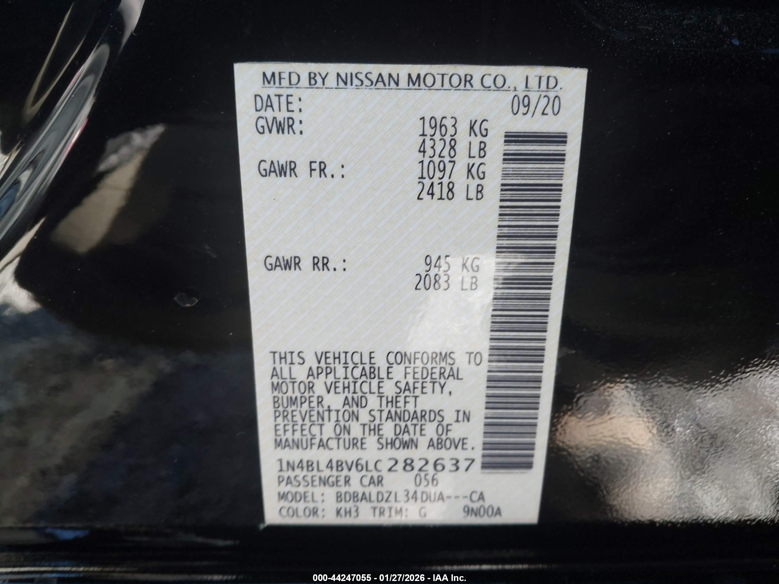 NISSAN ALTIMA image 9