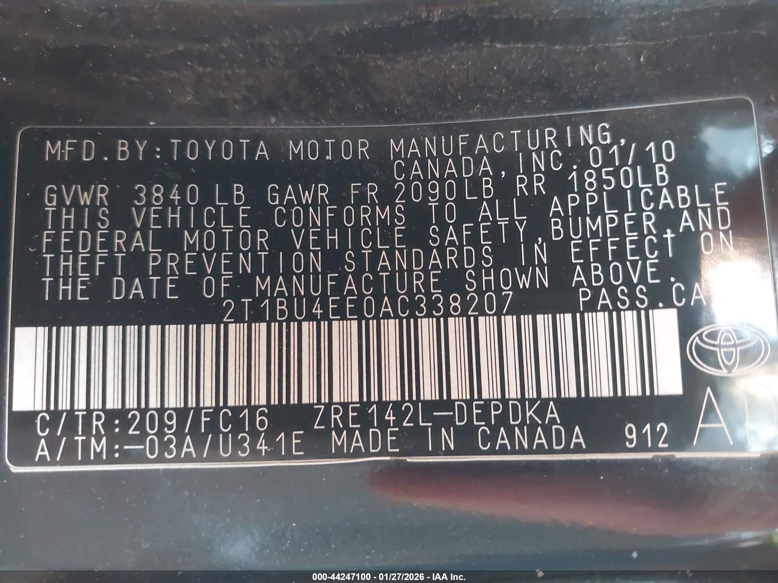 TOYOTA COROLLA image 9