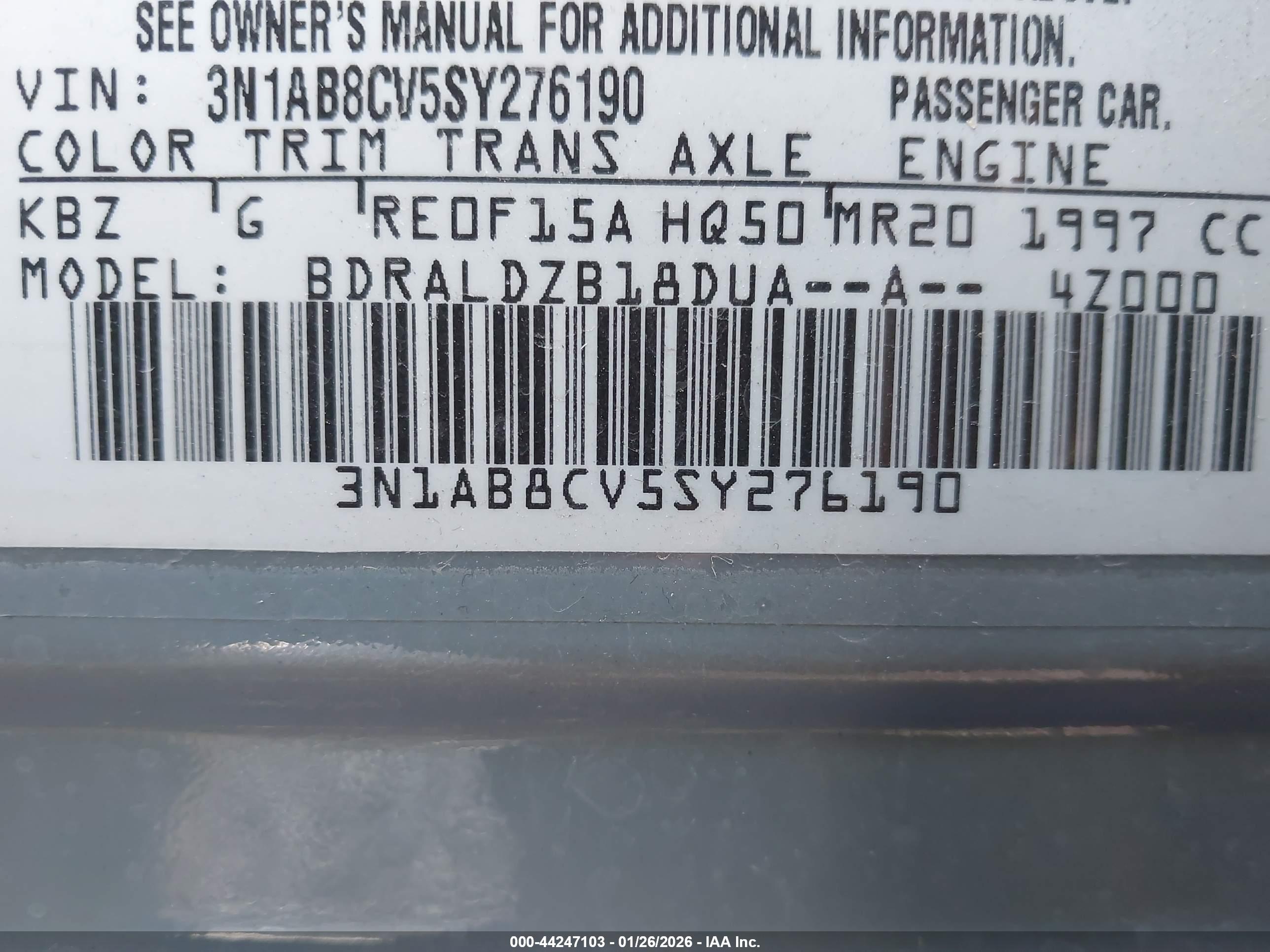 NISSAN SENTRA image 9