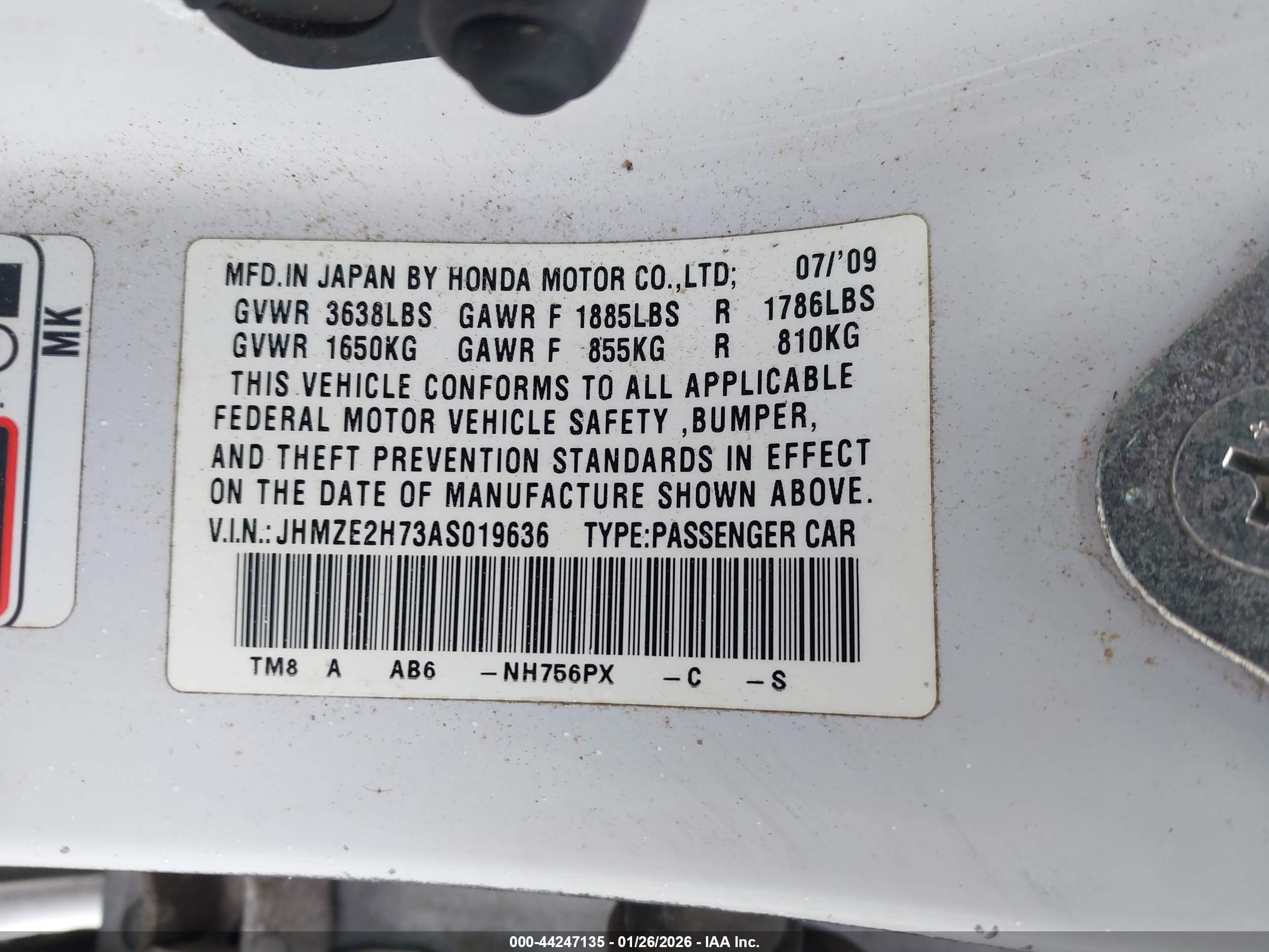 HONDA INSIGHT image 9