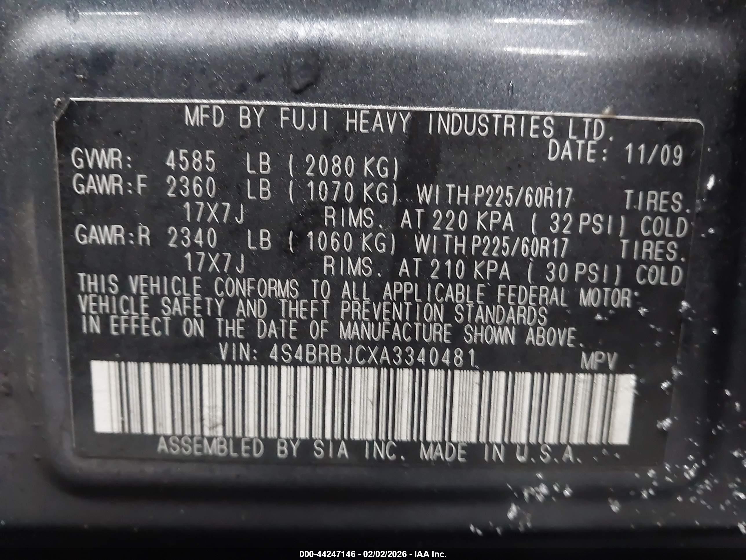 SUBARU OUTBACK image 9