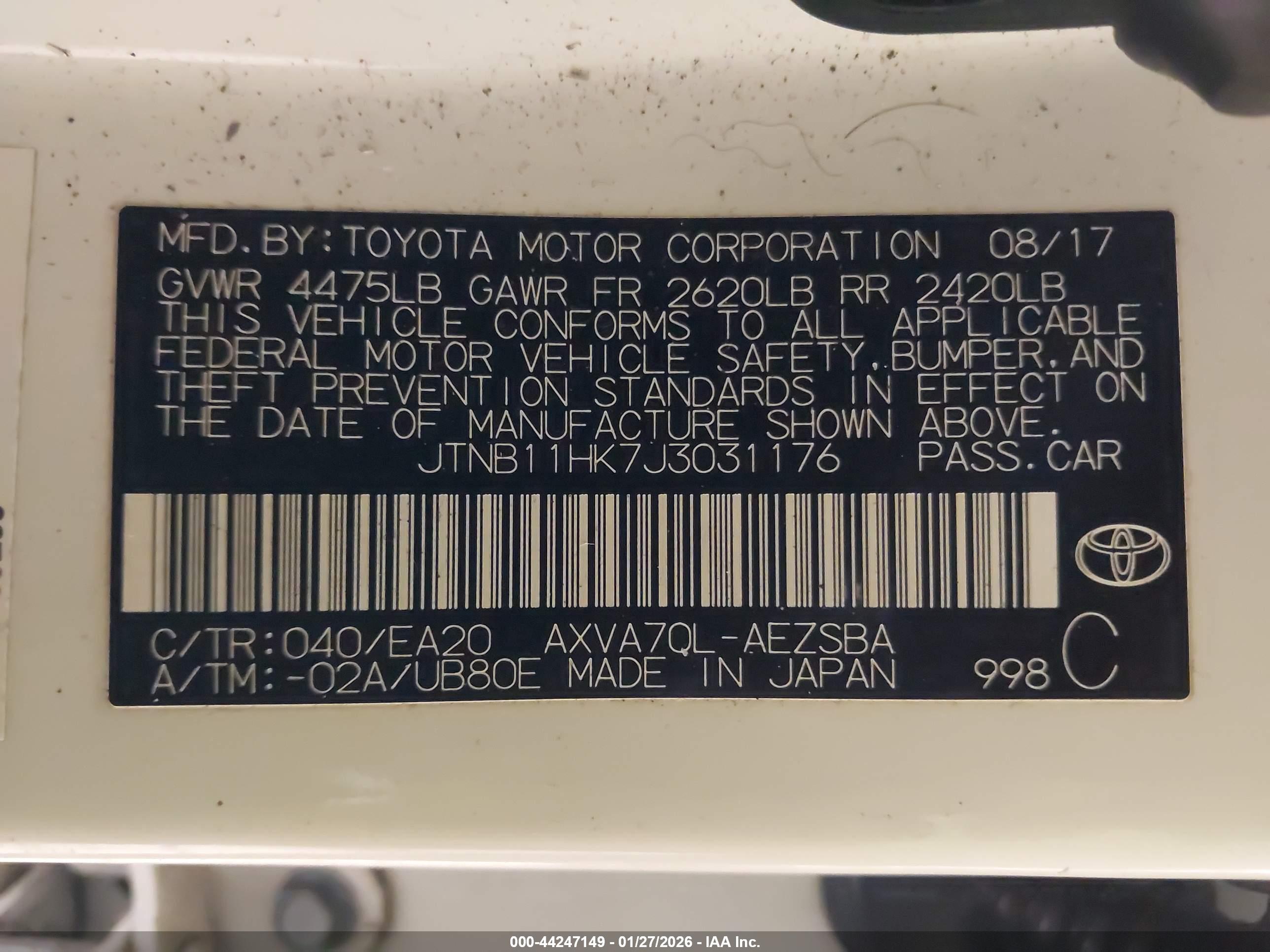 TOYOTA CAMRY image 9