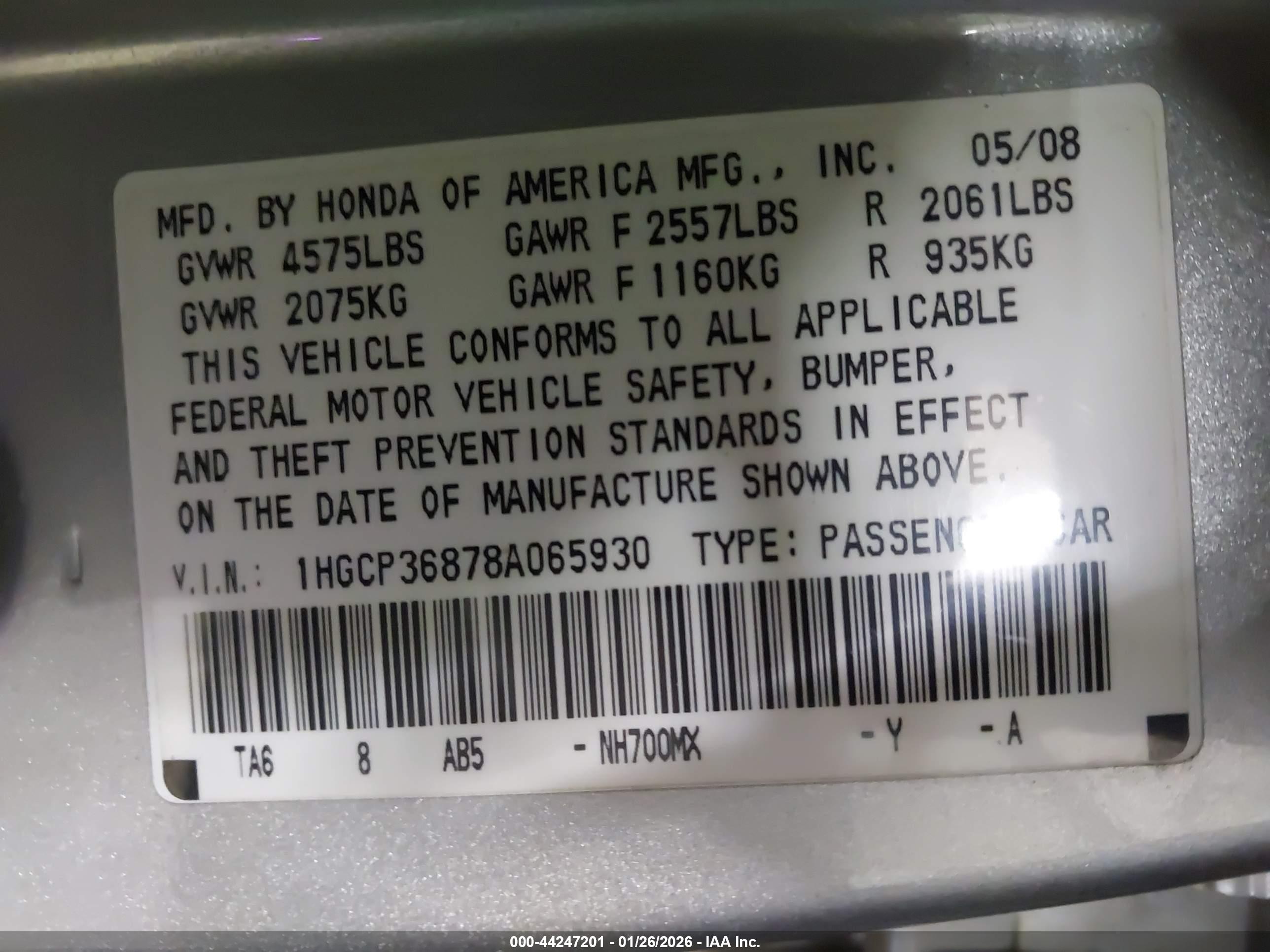 HONDA ACCORD image 9