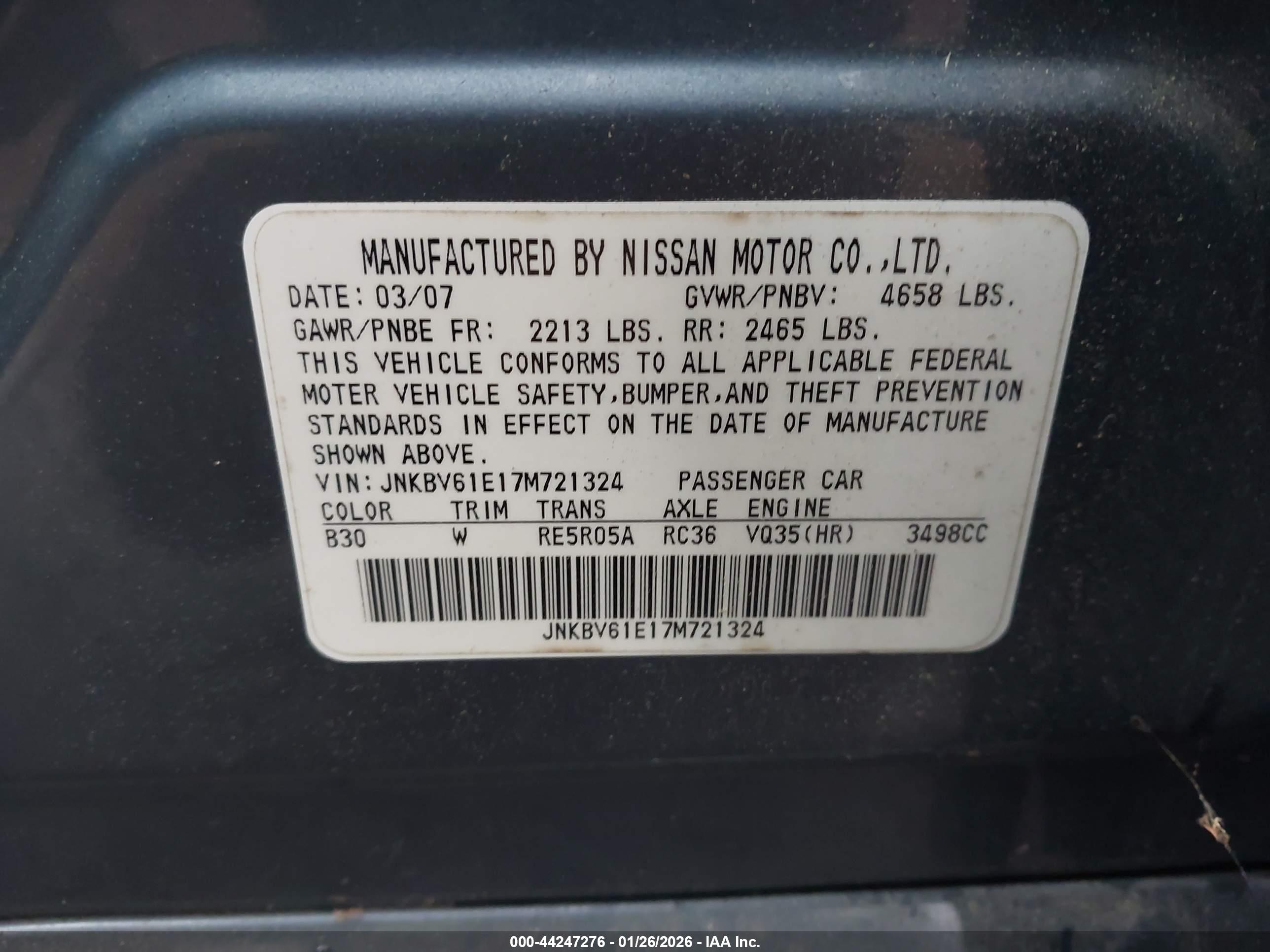 INFINITI G35 image 9