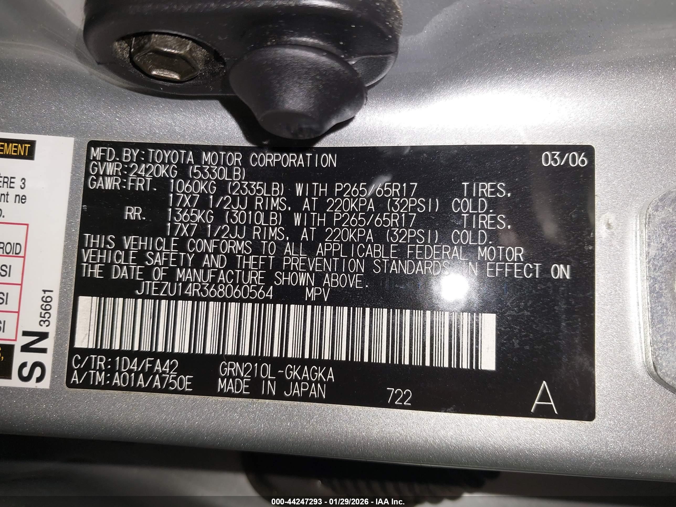 TOYOTA 4RUNNER image 9