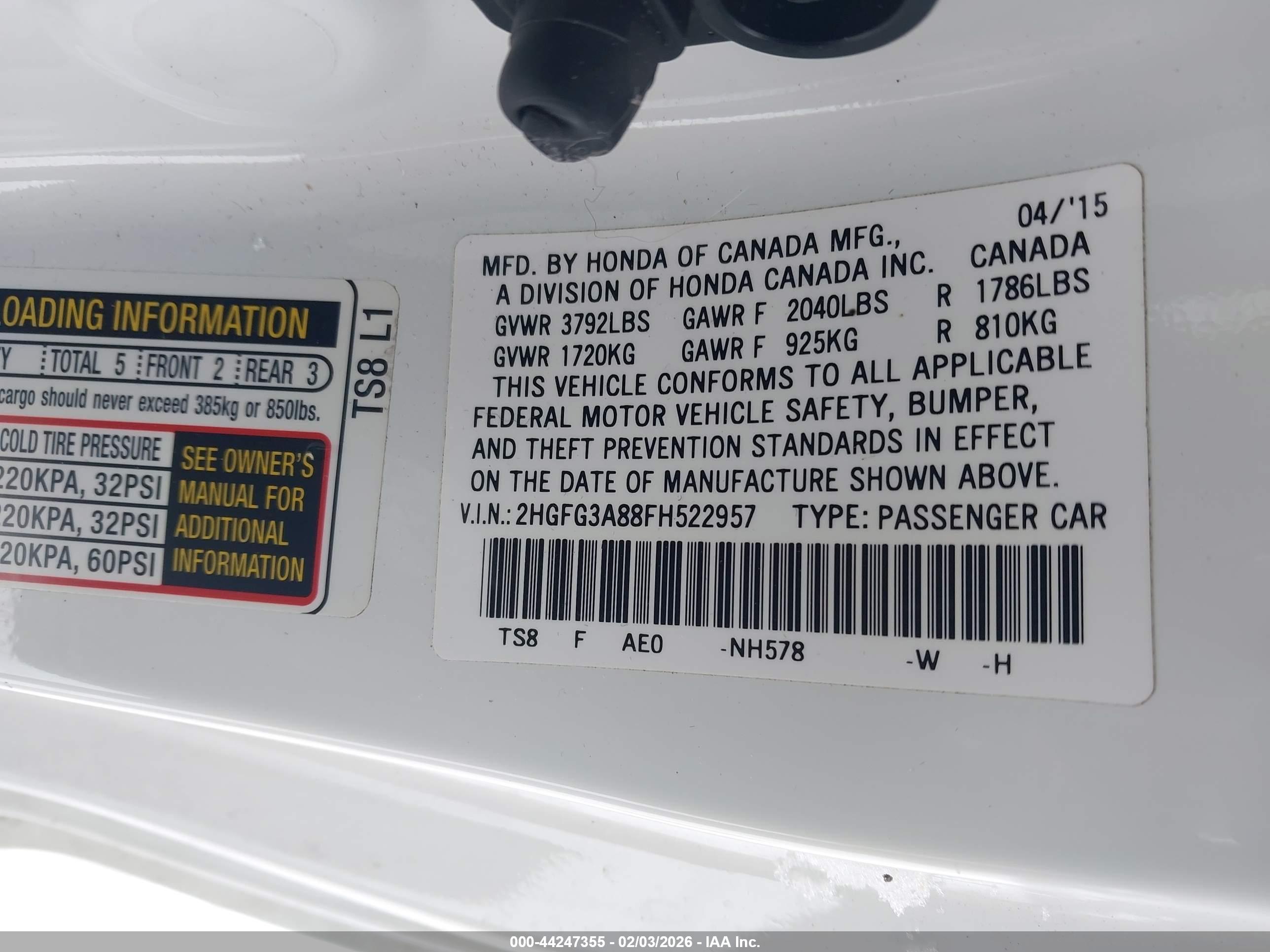 HONDA CIVIC image 9