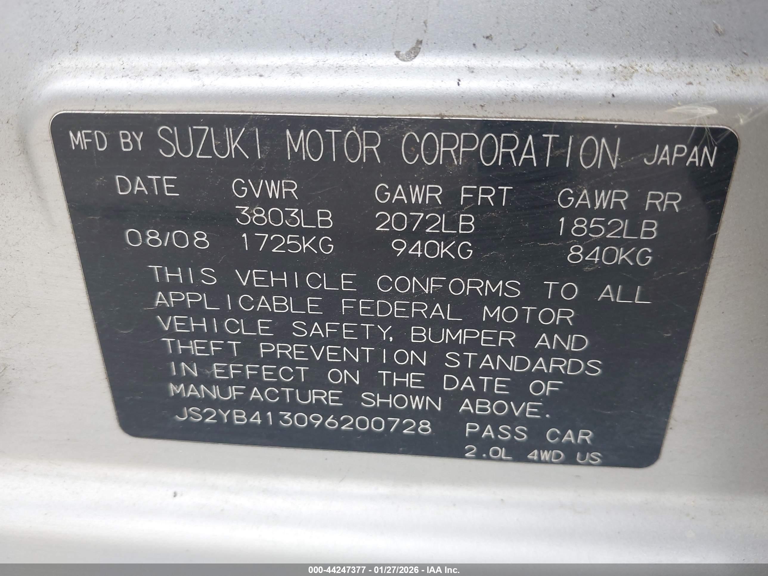 SUZUKI SX4 image 9