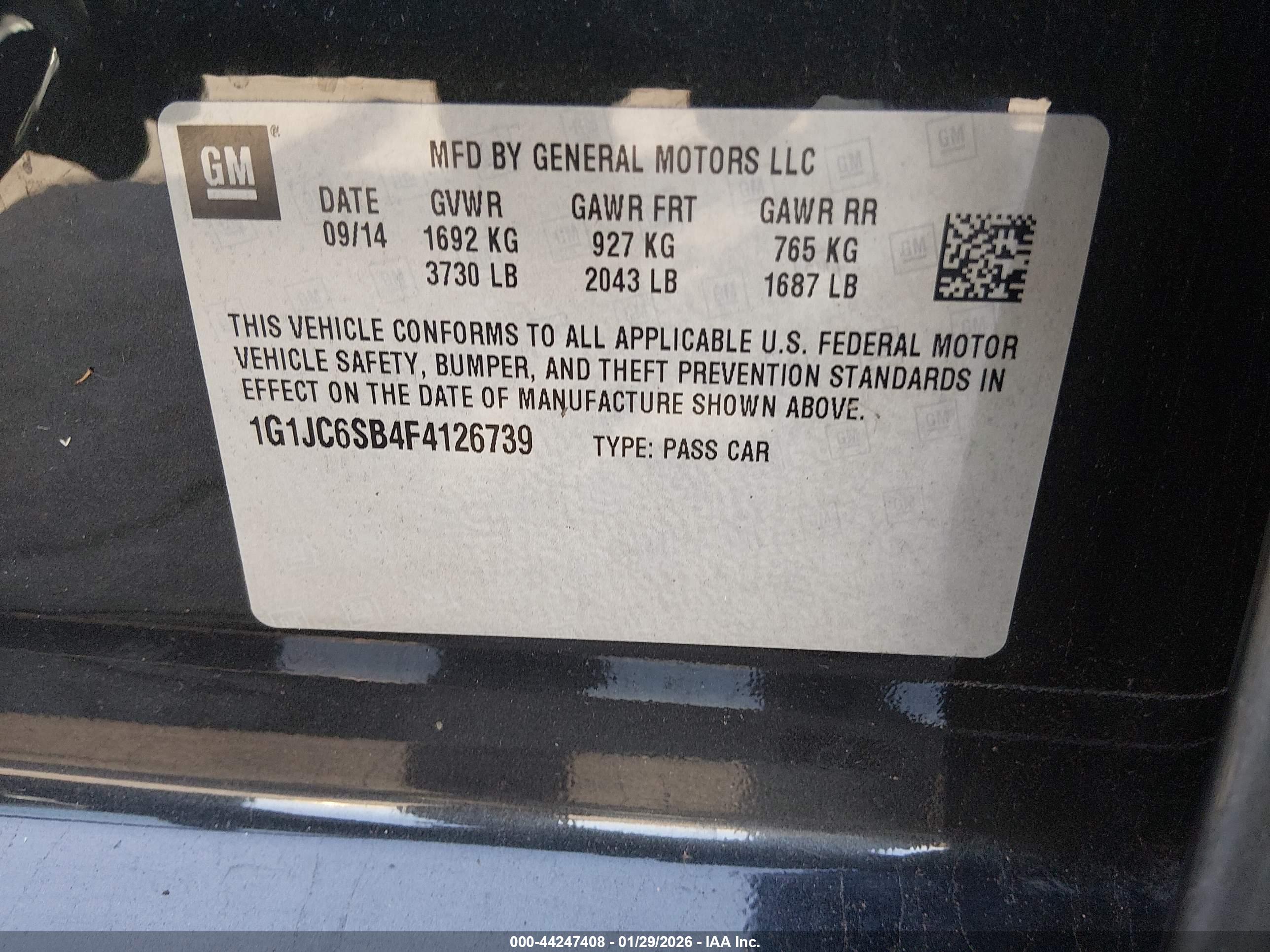 CHEVROLET SONIC image 9