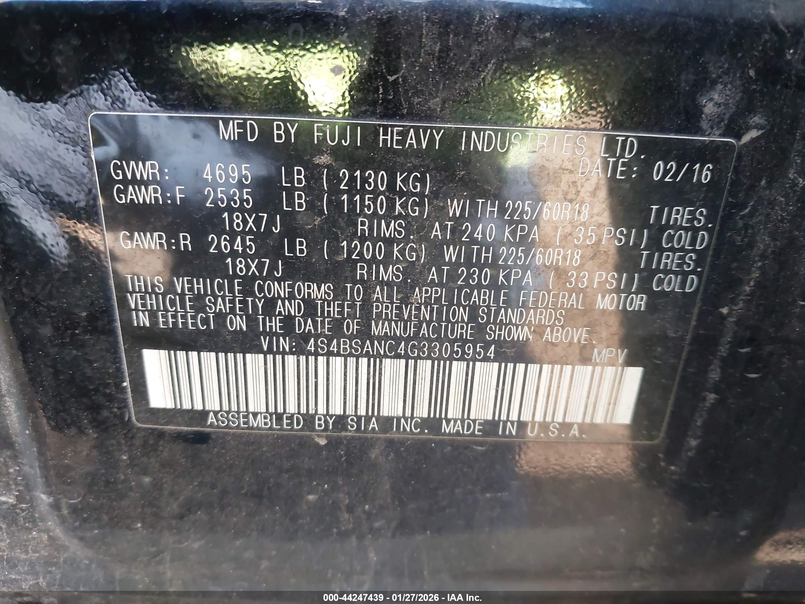 SUBARU OUTBACK image 9