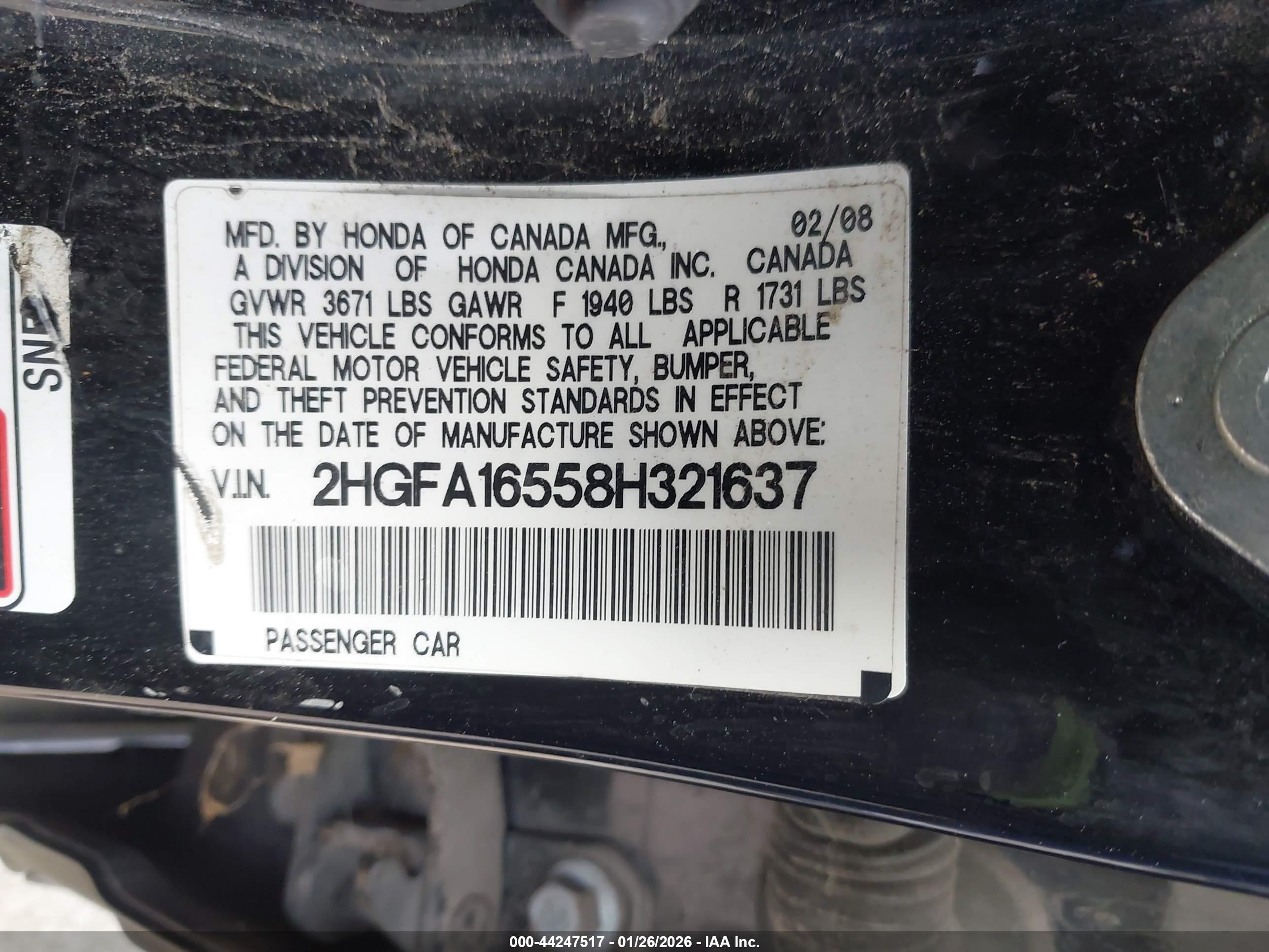 HONDA CIVIC image 9