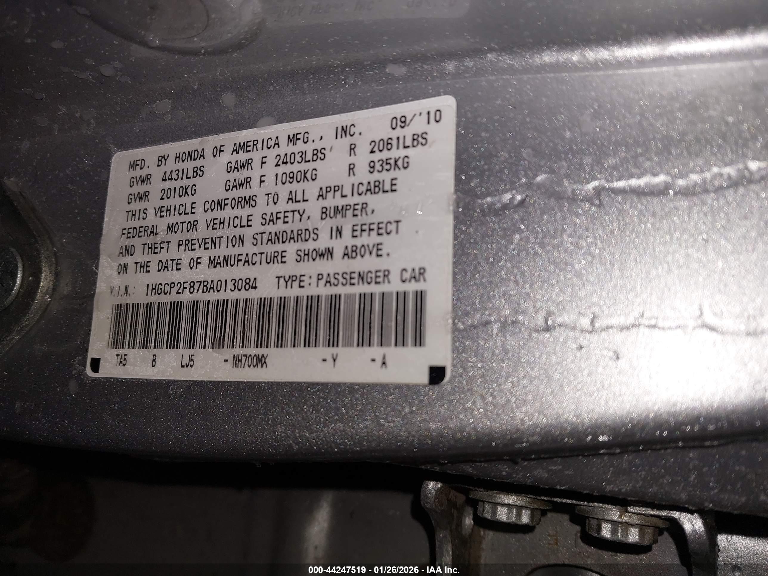 HONDA ACCORD image 9