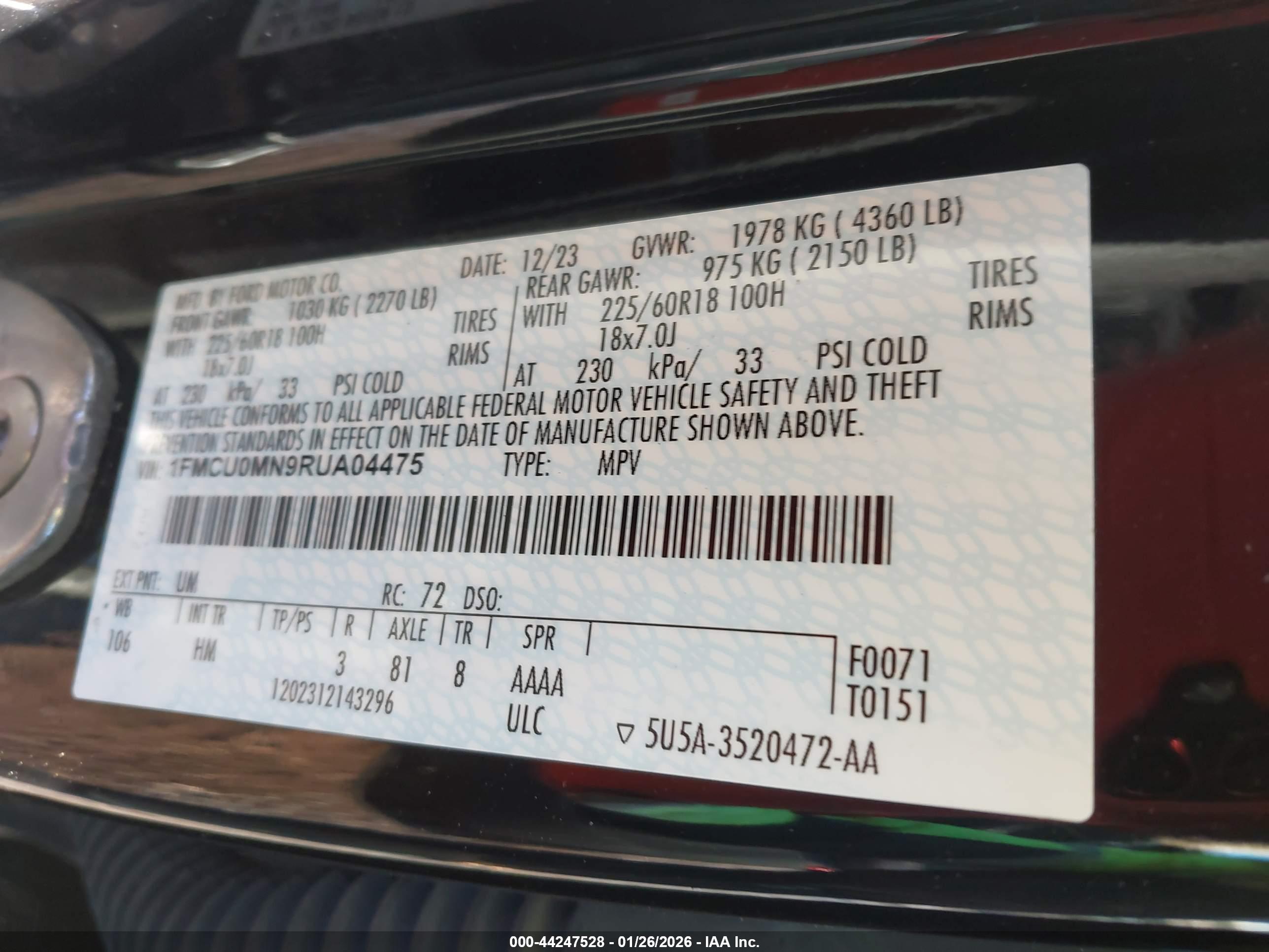 FORD ESCAPE image 9