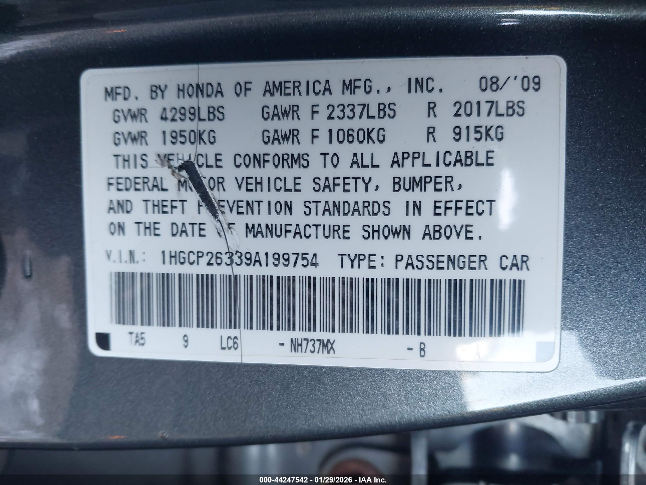 HONDA ACCORD image 9