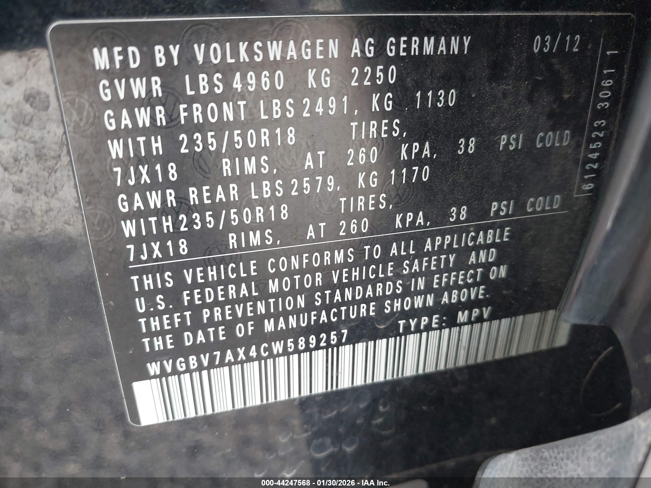 VOLKSWAGEN TIGUAN image 9
