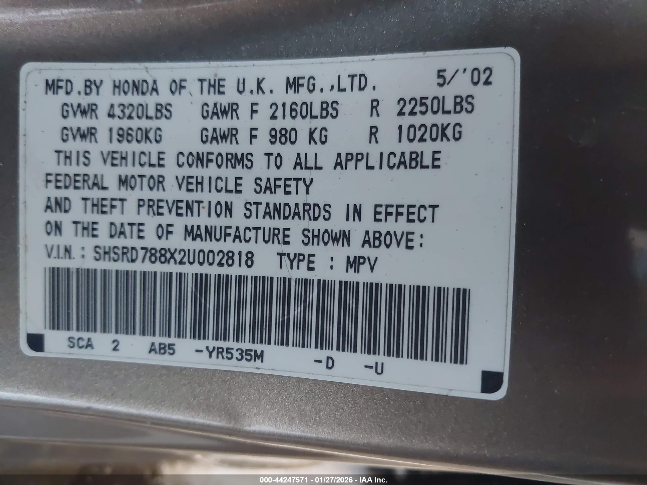 HONDA CR-V image 9