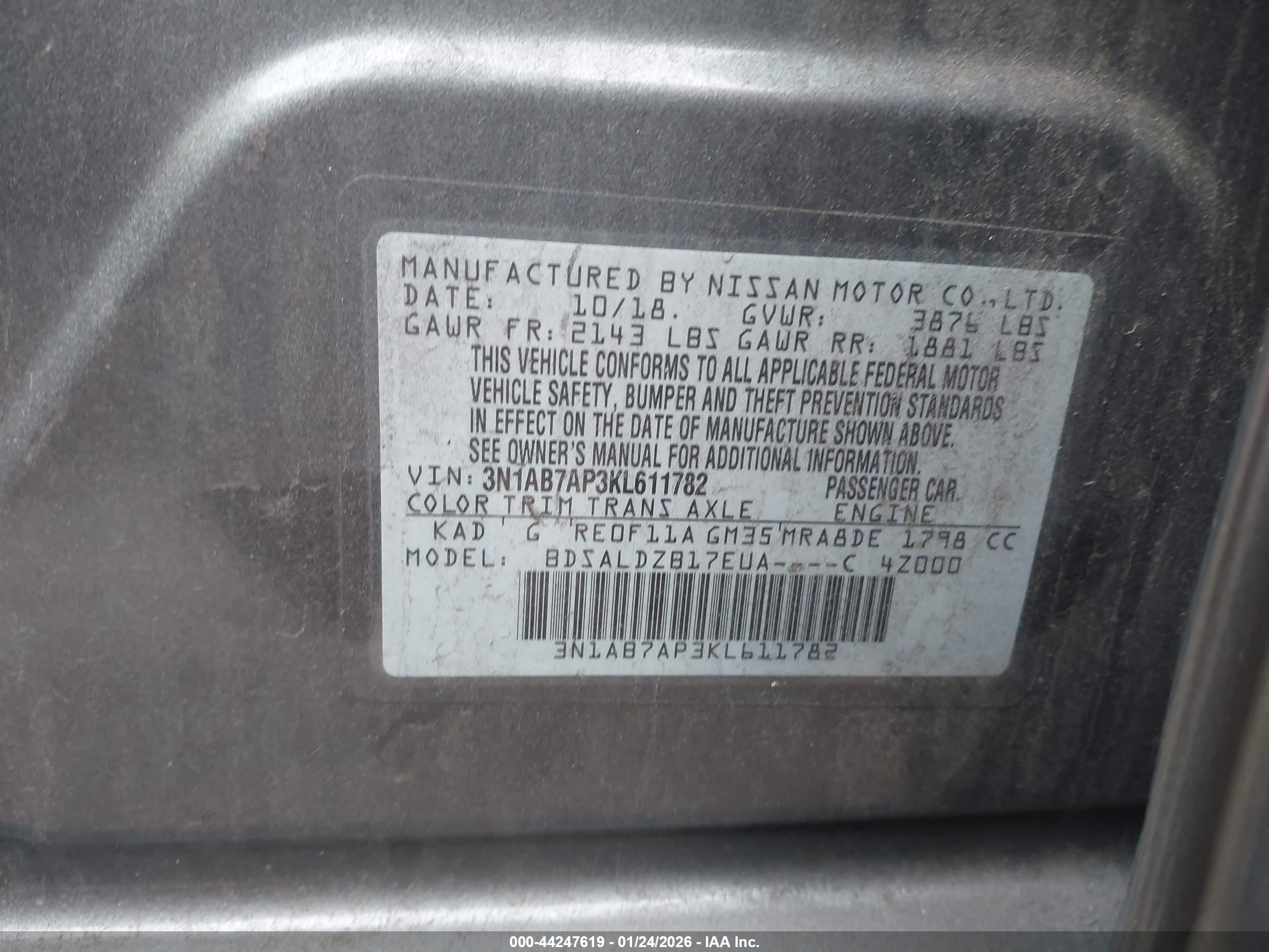 NISSAN SENTRA image 9