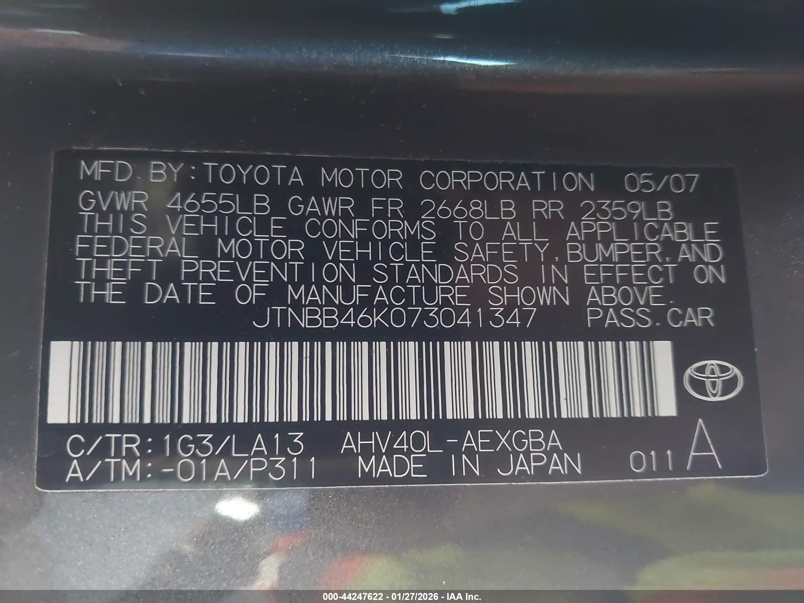 TOYOTA CAMRY image 9