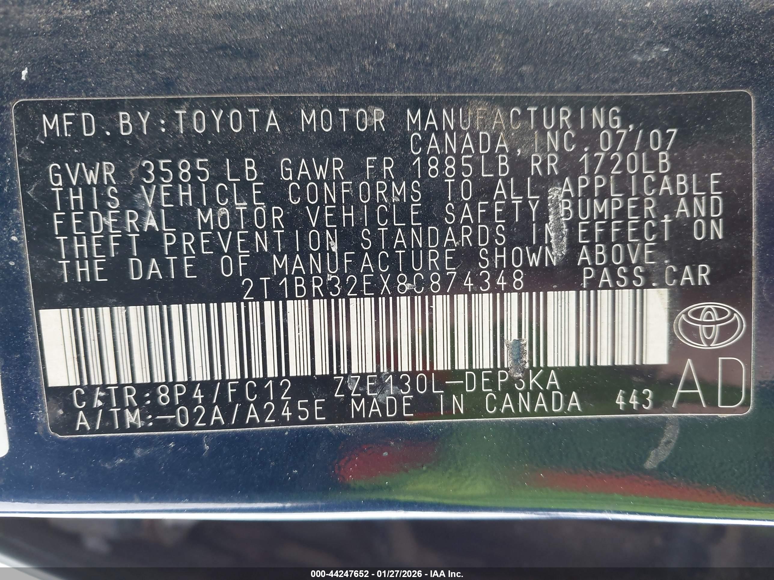 TOYOTA COROLLA image 9