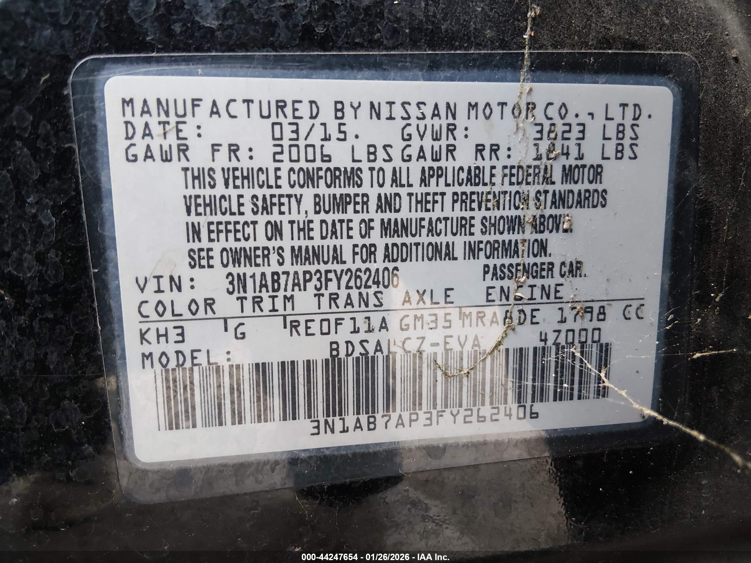 NISSAN SENTRA image 9