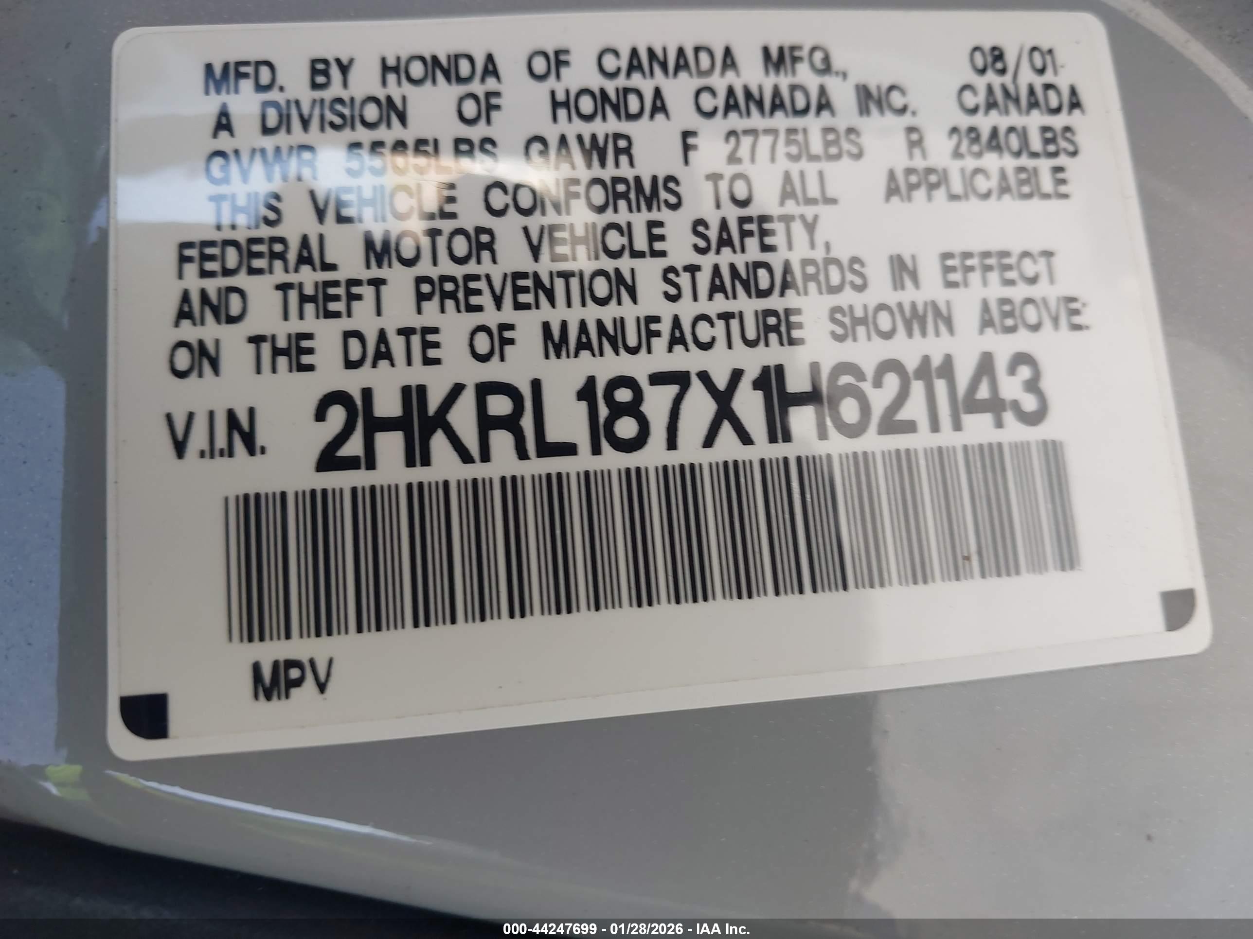 HONDA ODYSSEY image 9