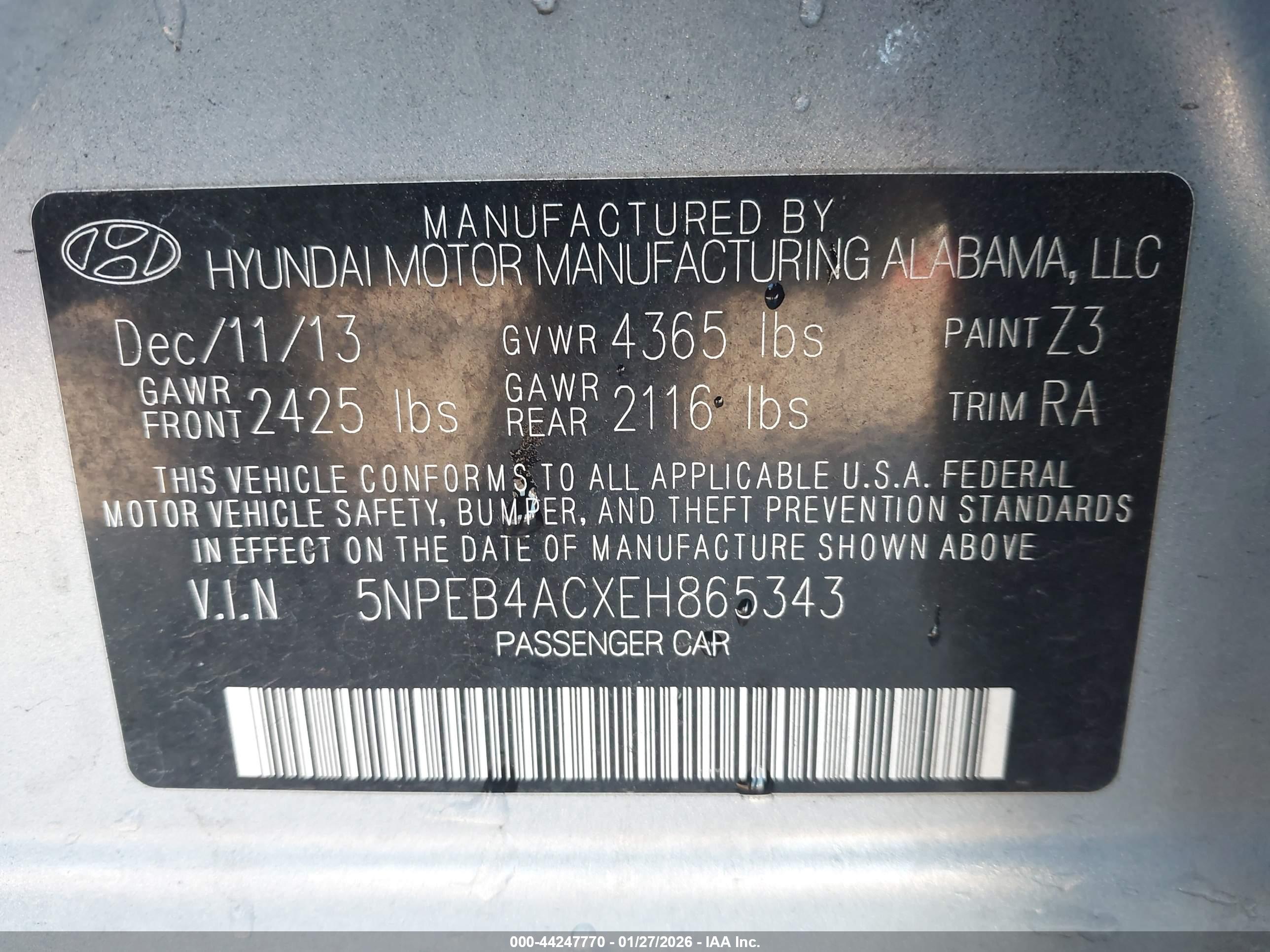 HYUNDAI SONATA image 9