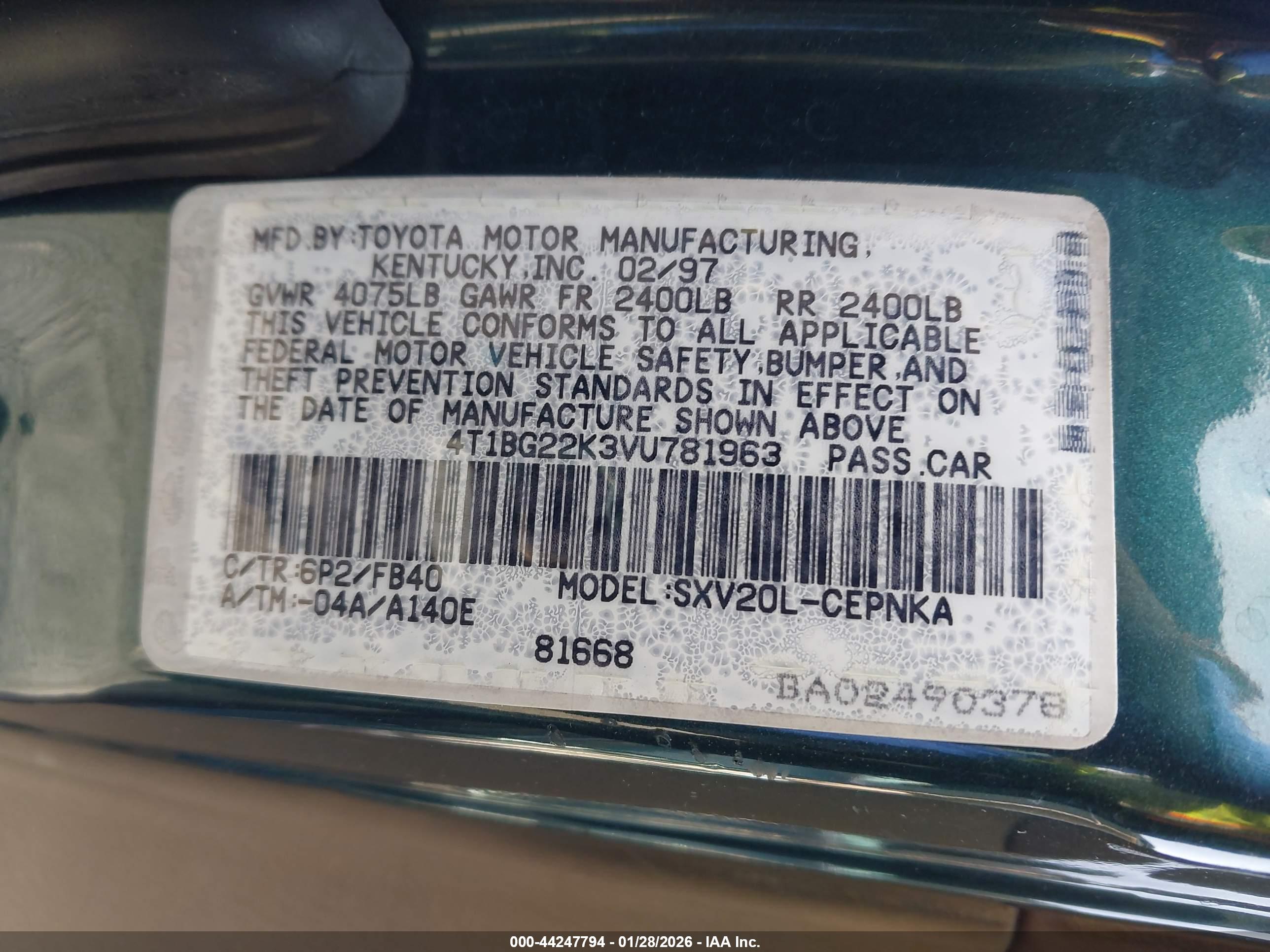 TOYOTA CAMRY image 9