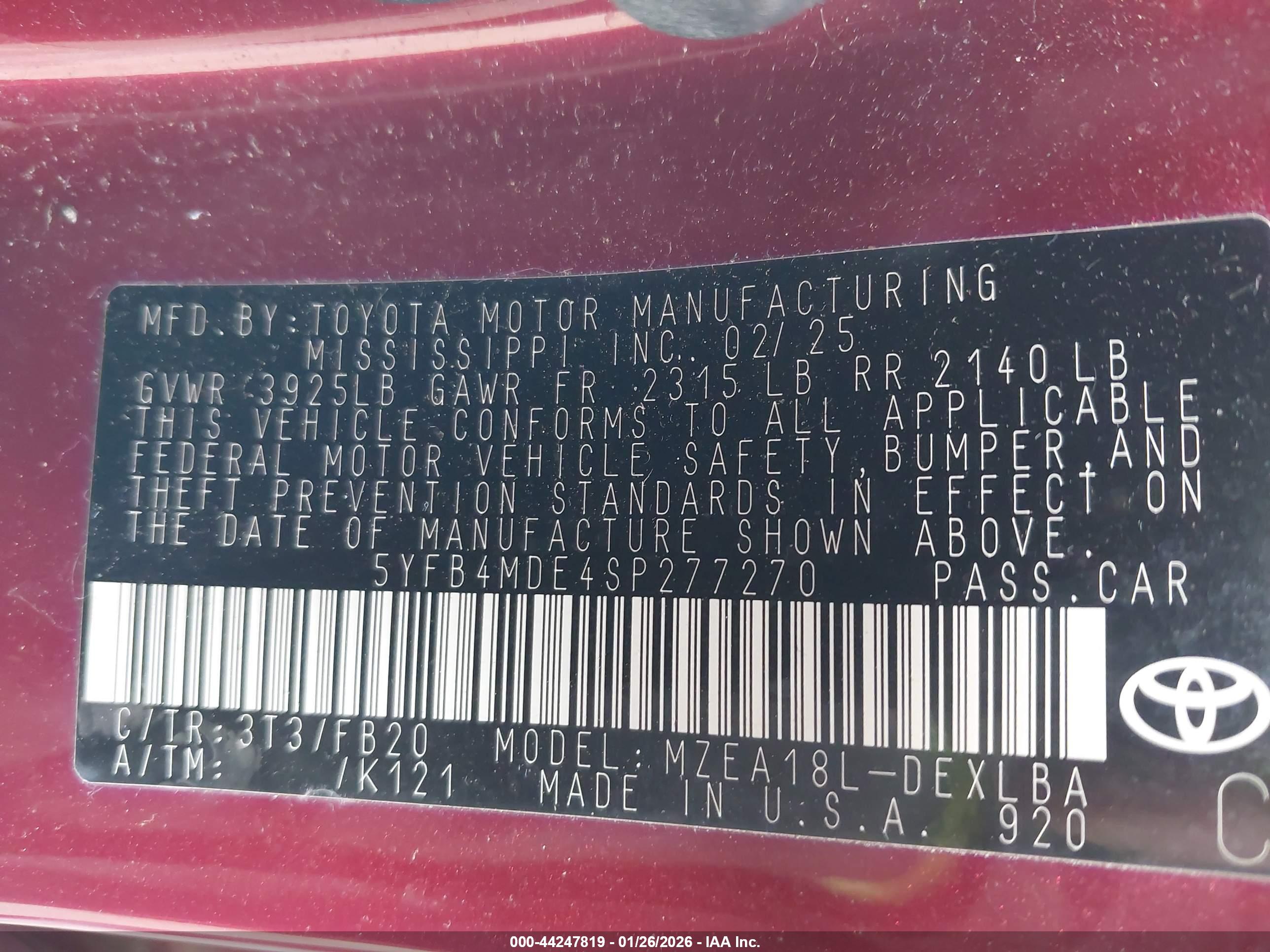 TOYOTA COROLLA image 9