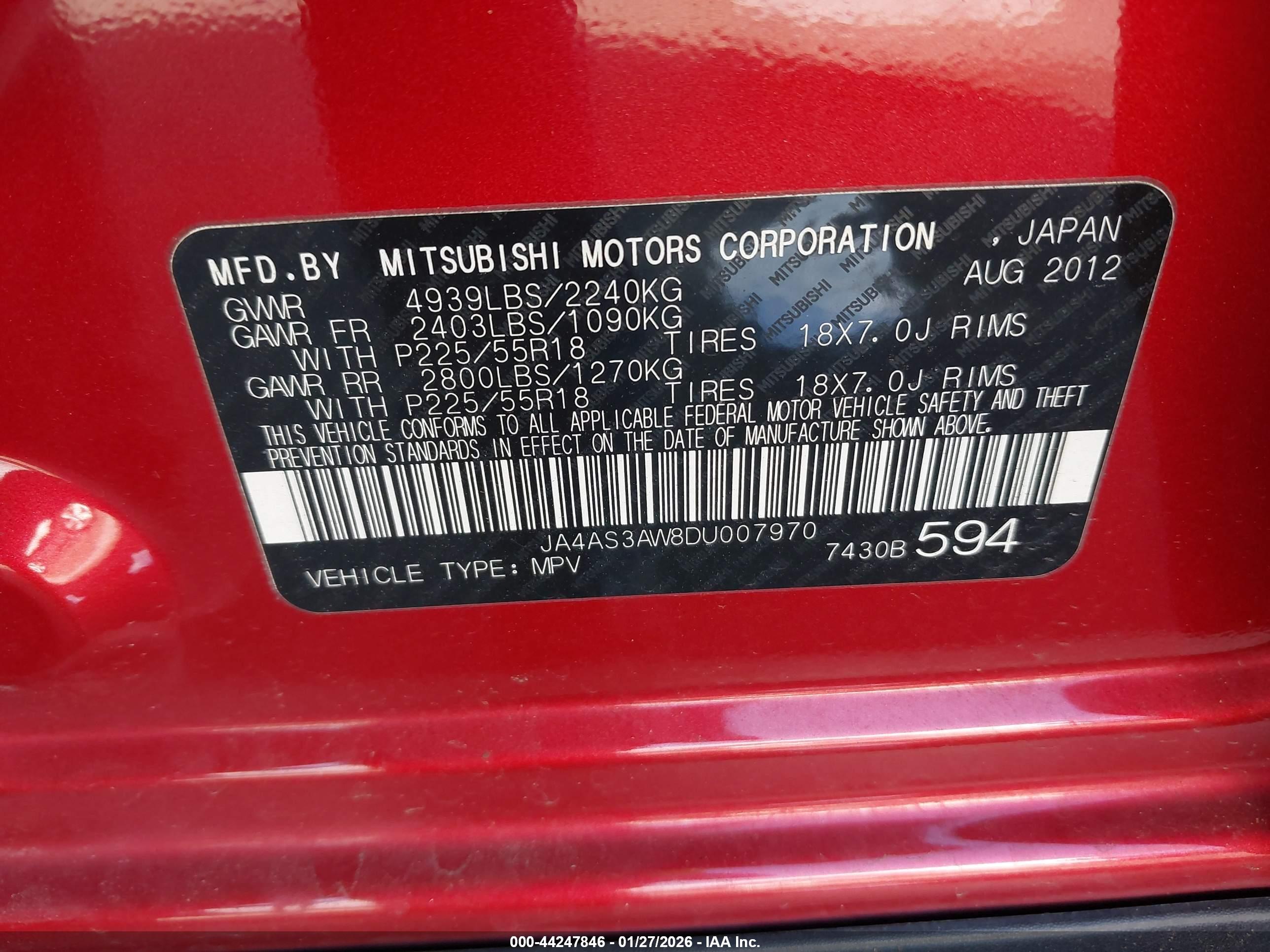 MITSUBISHI OUTLANDER image 9