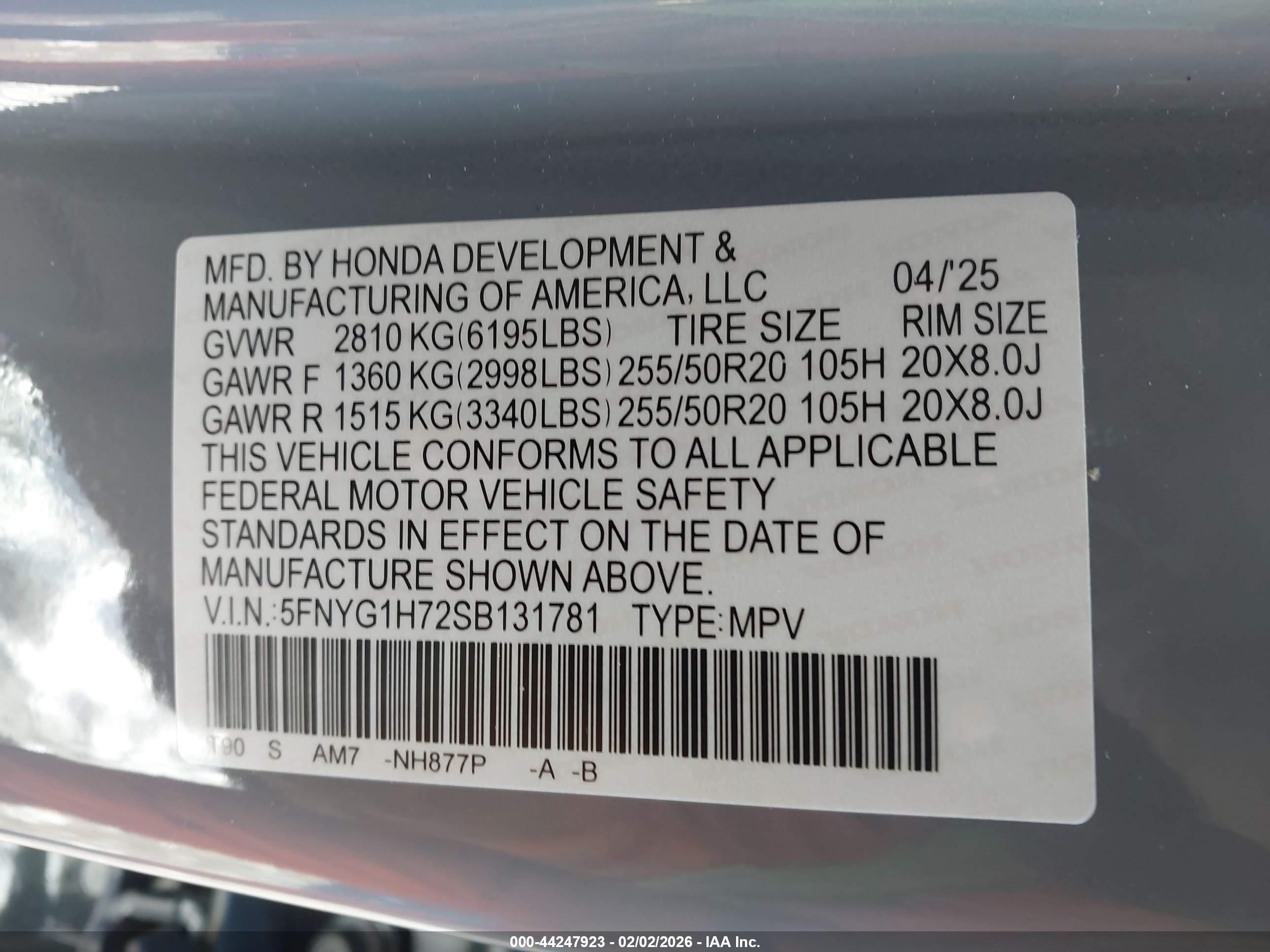 HONDA PILOT image 9