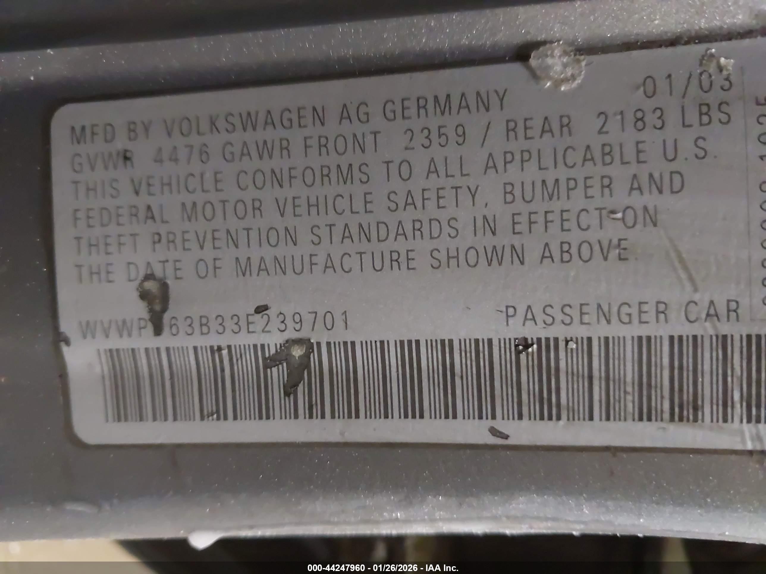 VOLKSWAGEN PASSAT image 9