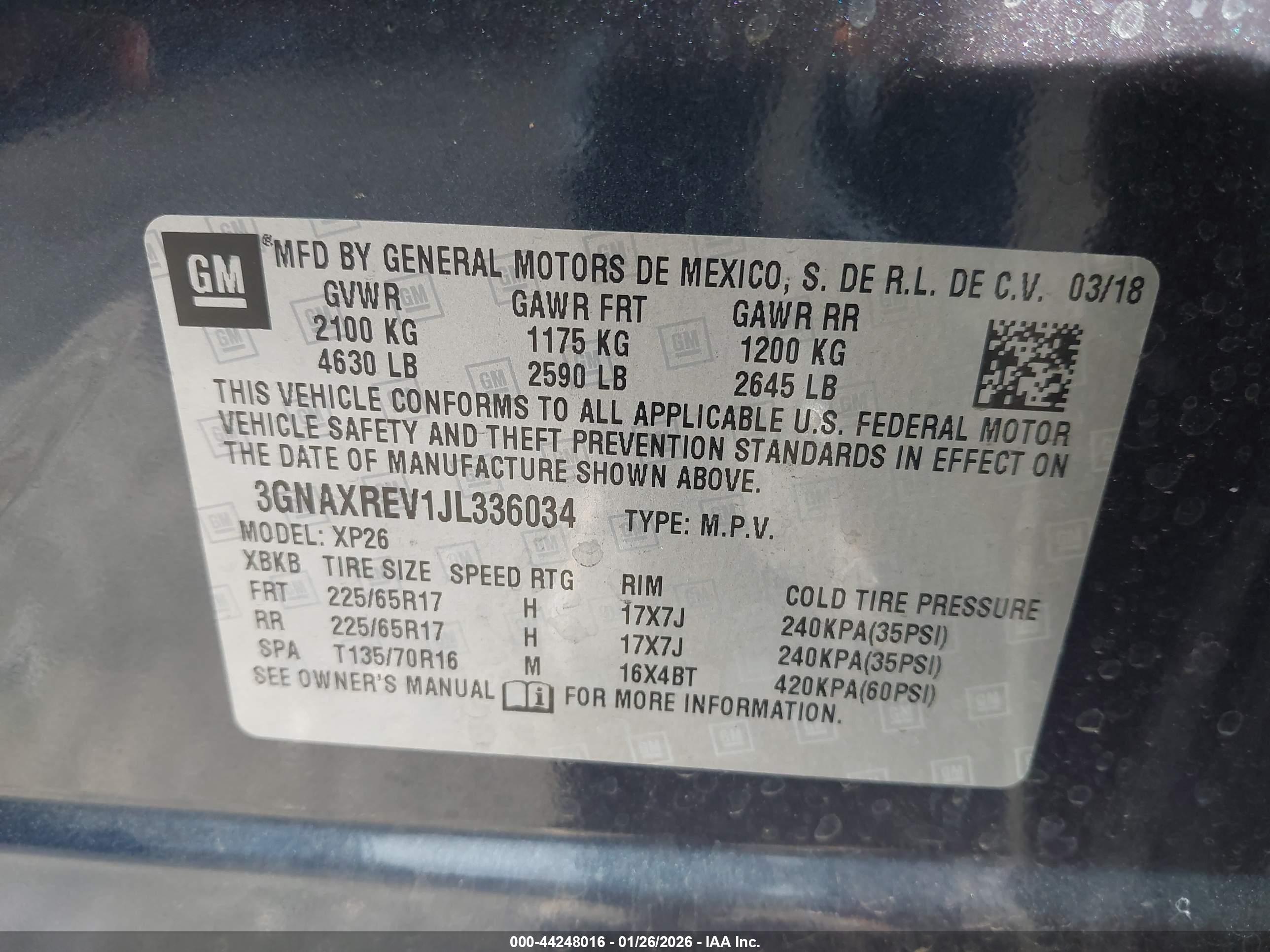 CHEVROLET EQUINOX image 9