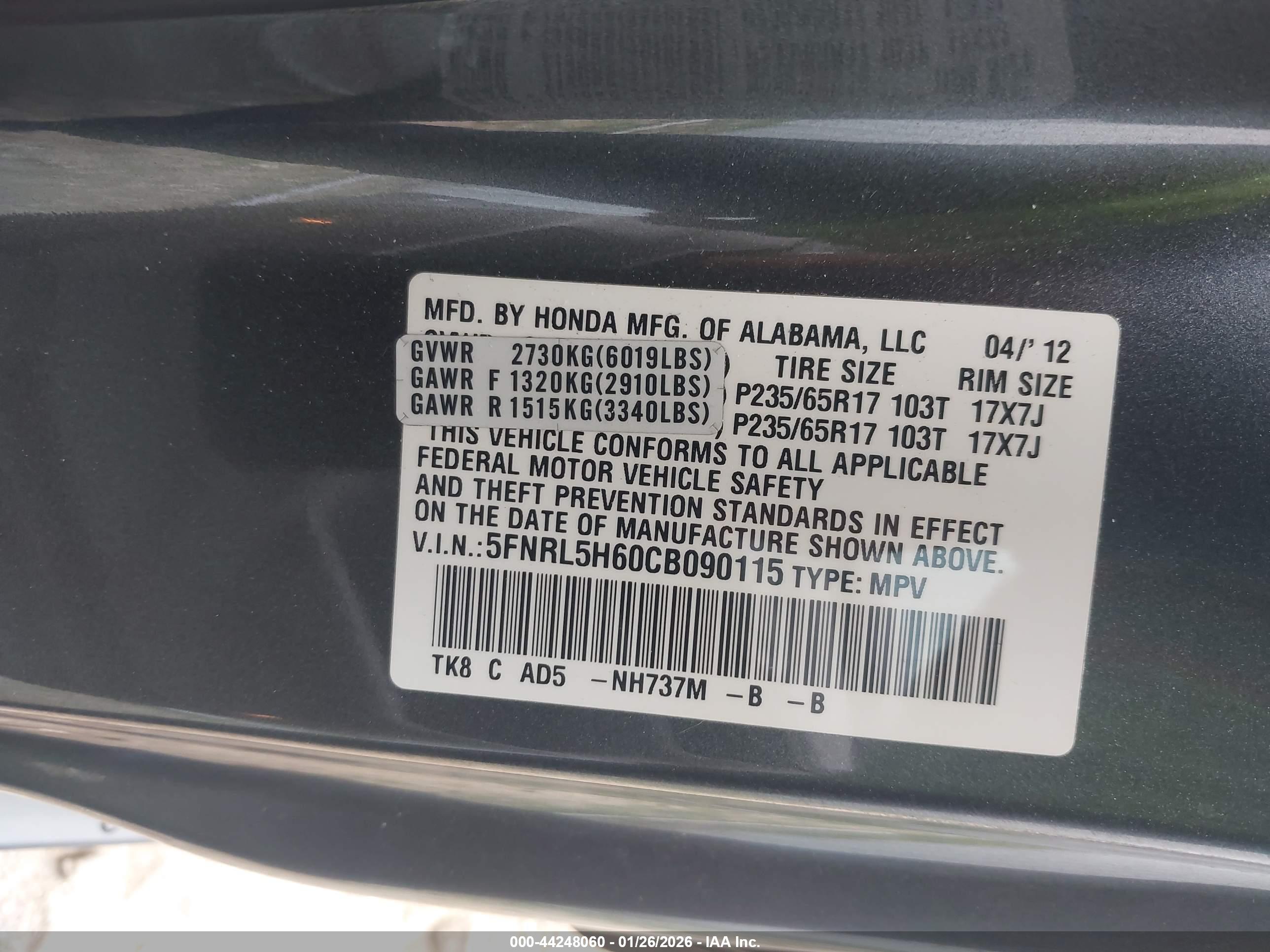 HONDA ODYSSEY image 9