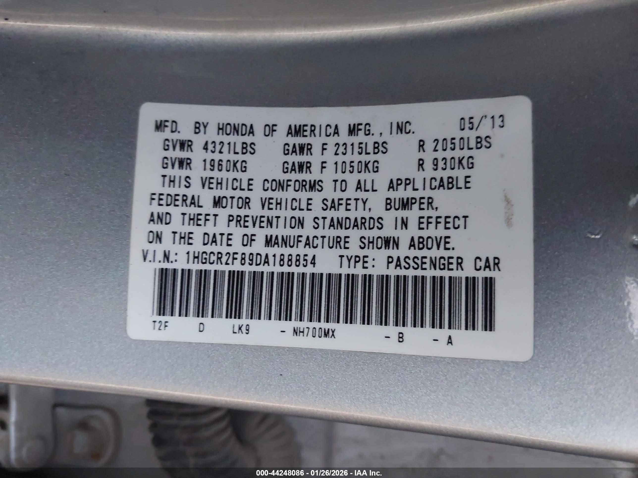 HONDA ACCORD image 9