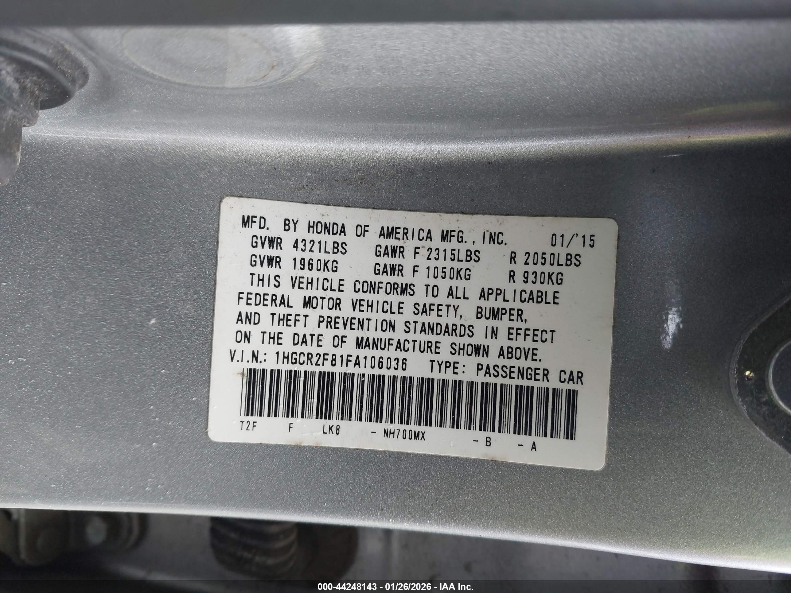 HONDA ACCORD image 9