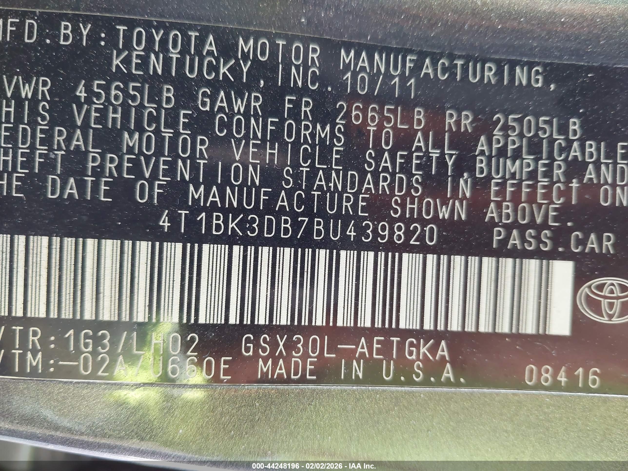 TOYOTA AVALON image 9