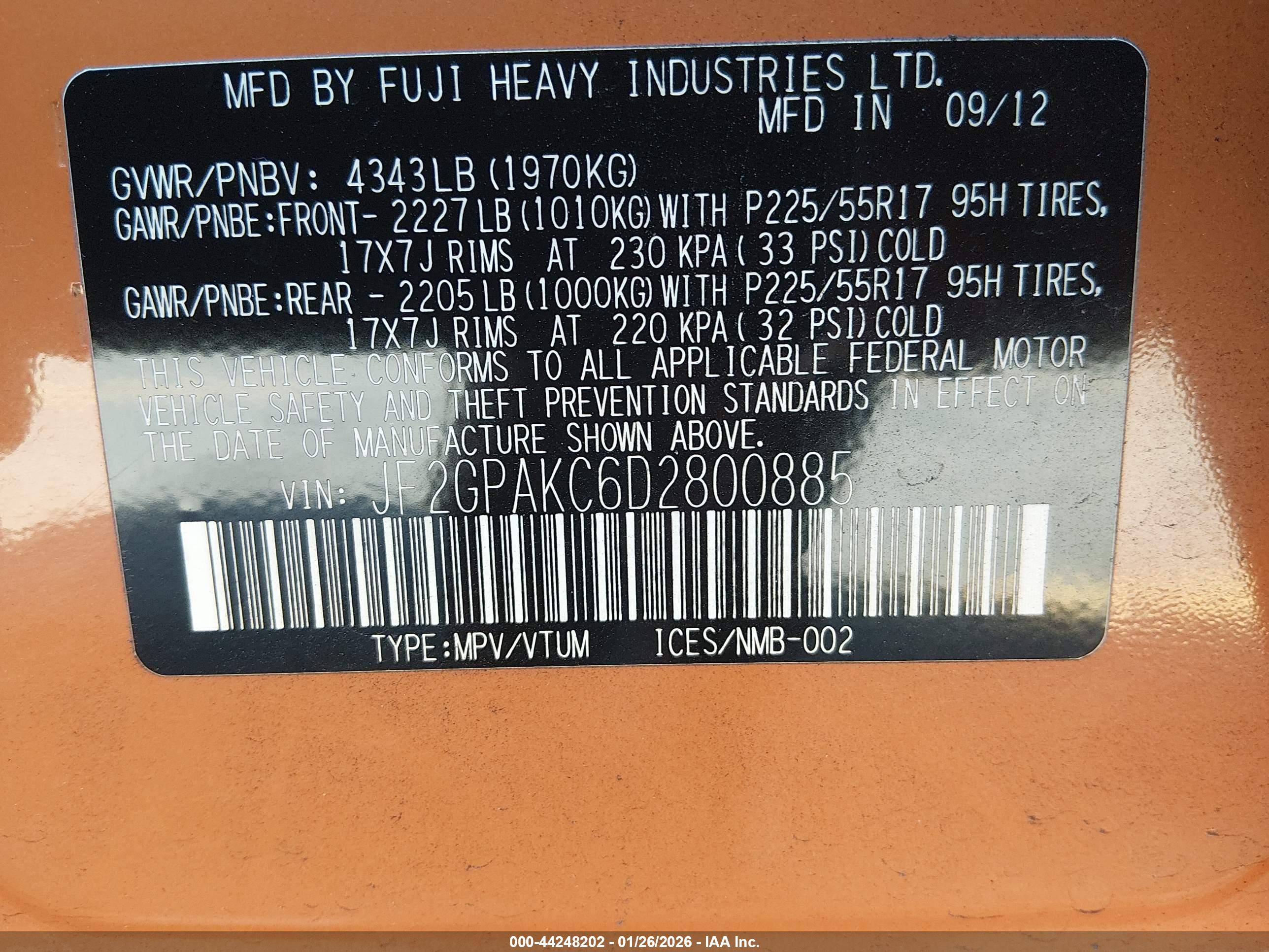 SUBARU XV image 9