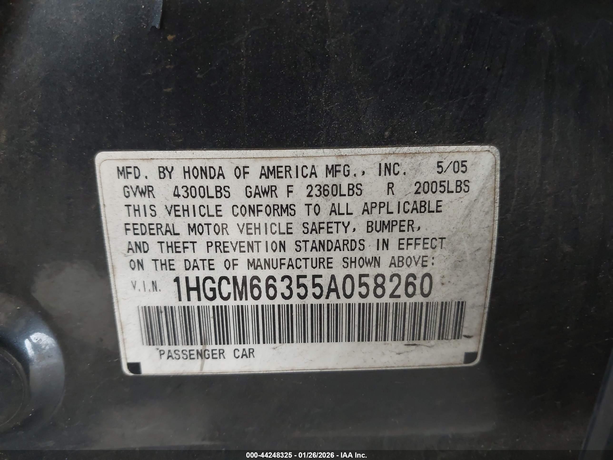 HONDA ACCORD image 9
