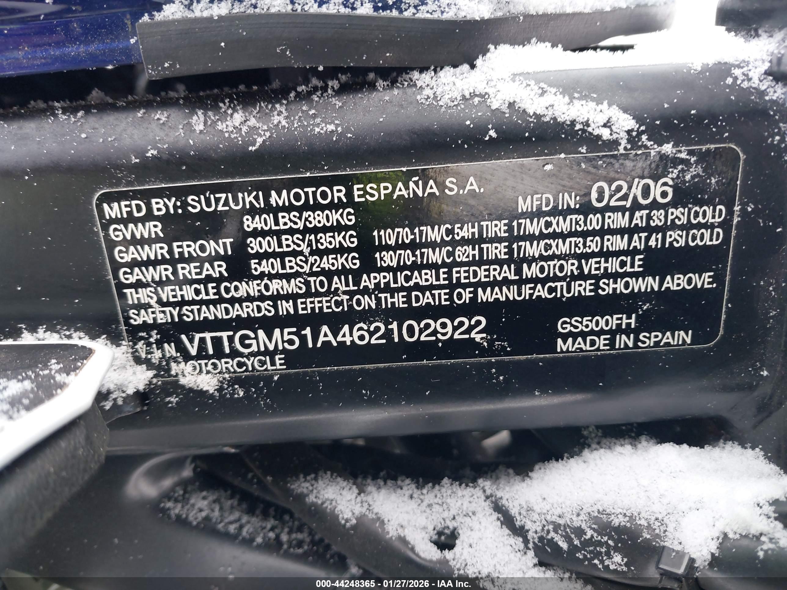 SUZUKI GS500 image 10