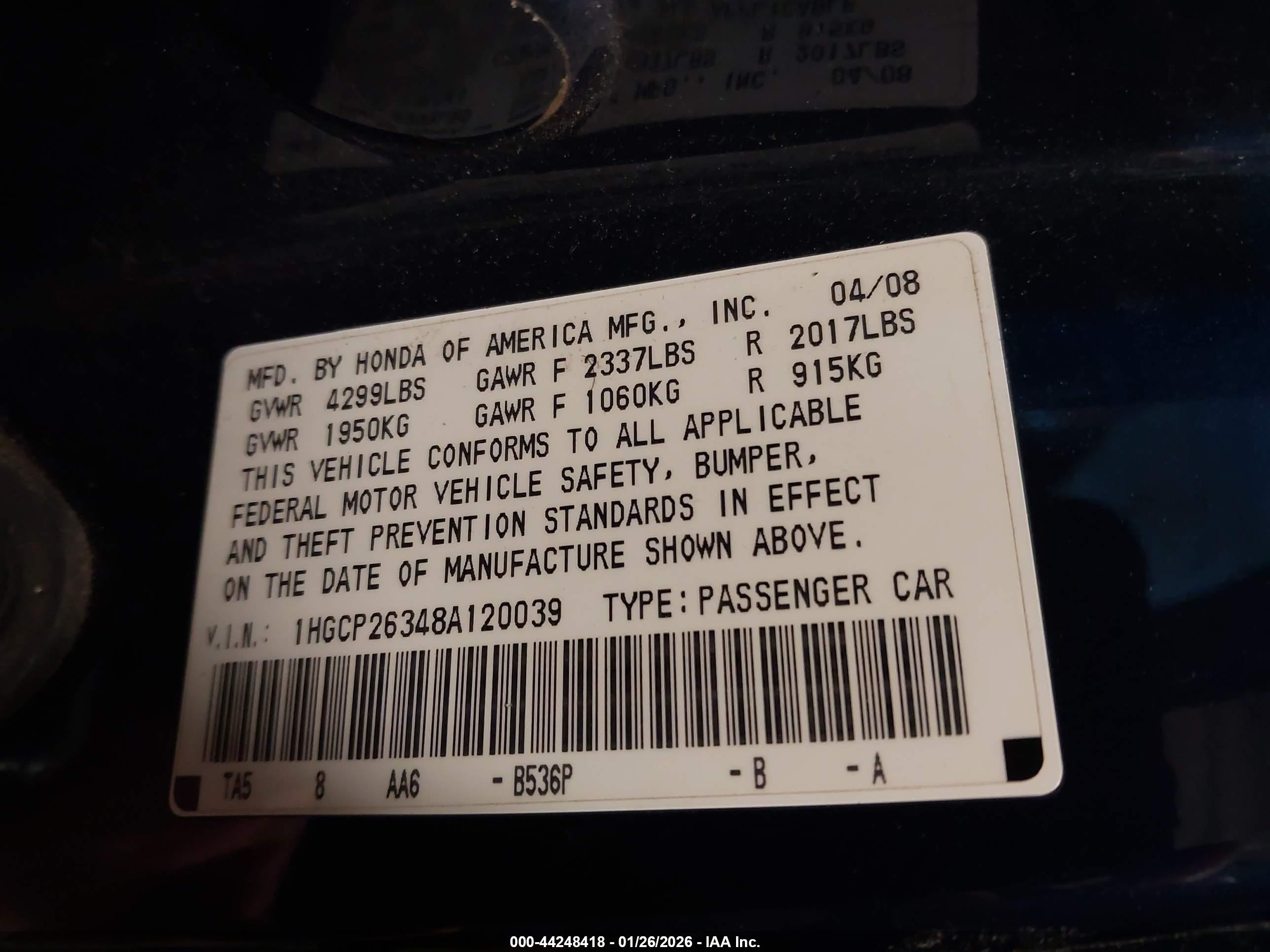 HONDA ACCORD image 9