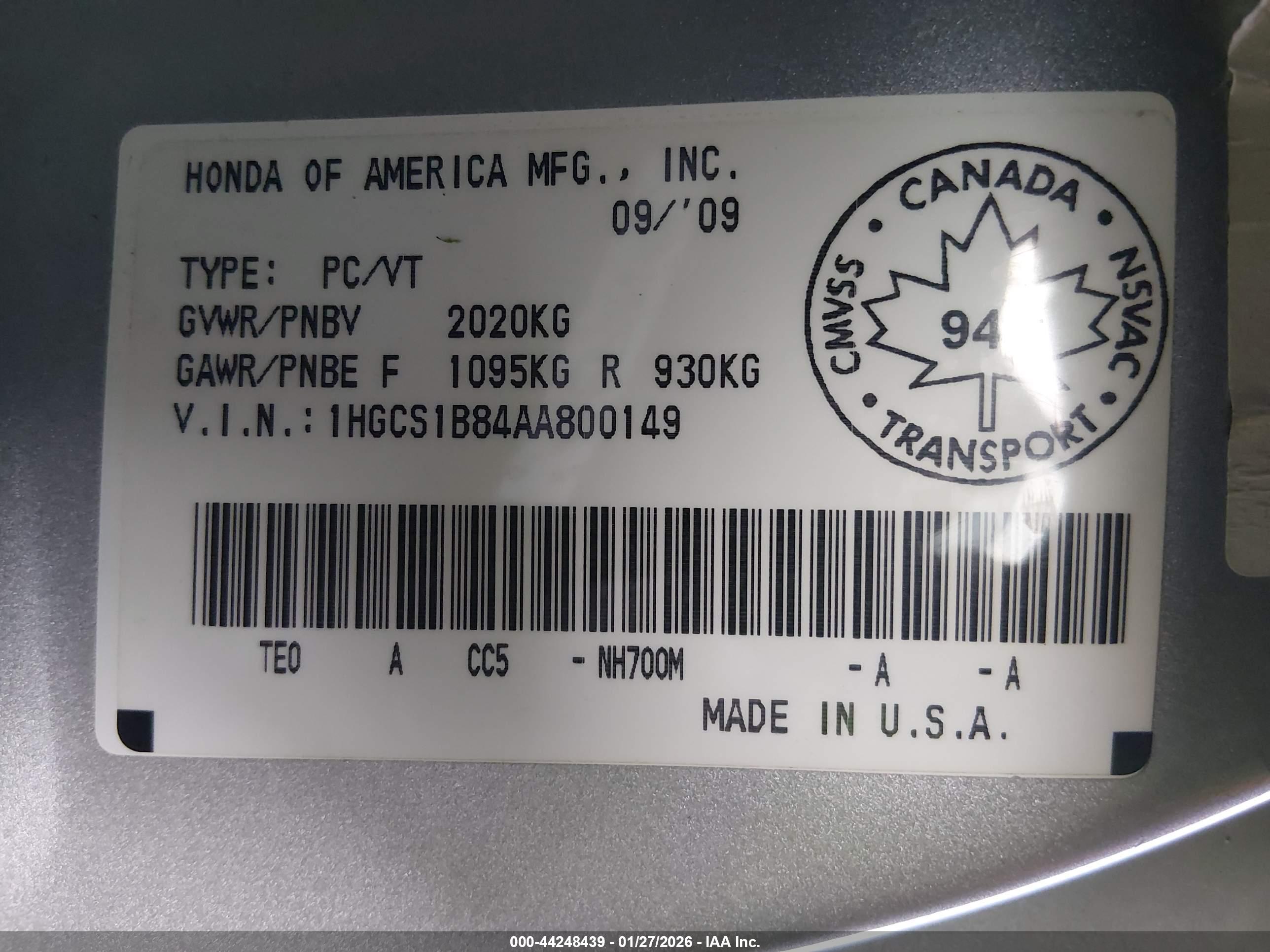 HONDA ACCORD image 9