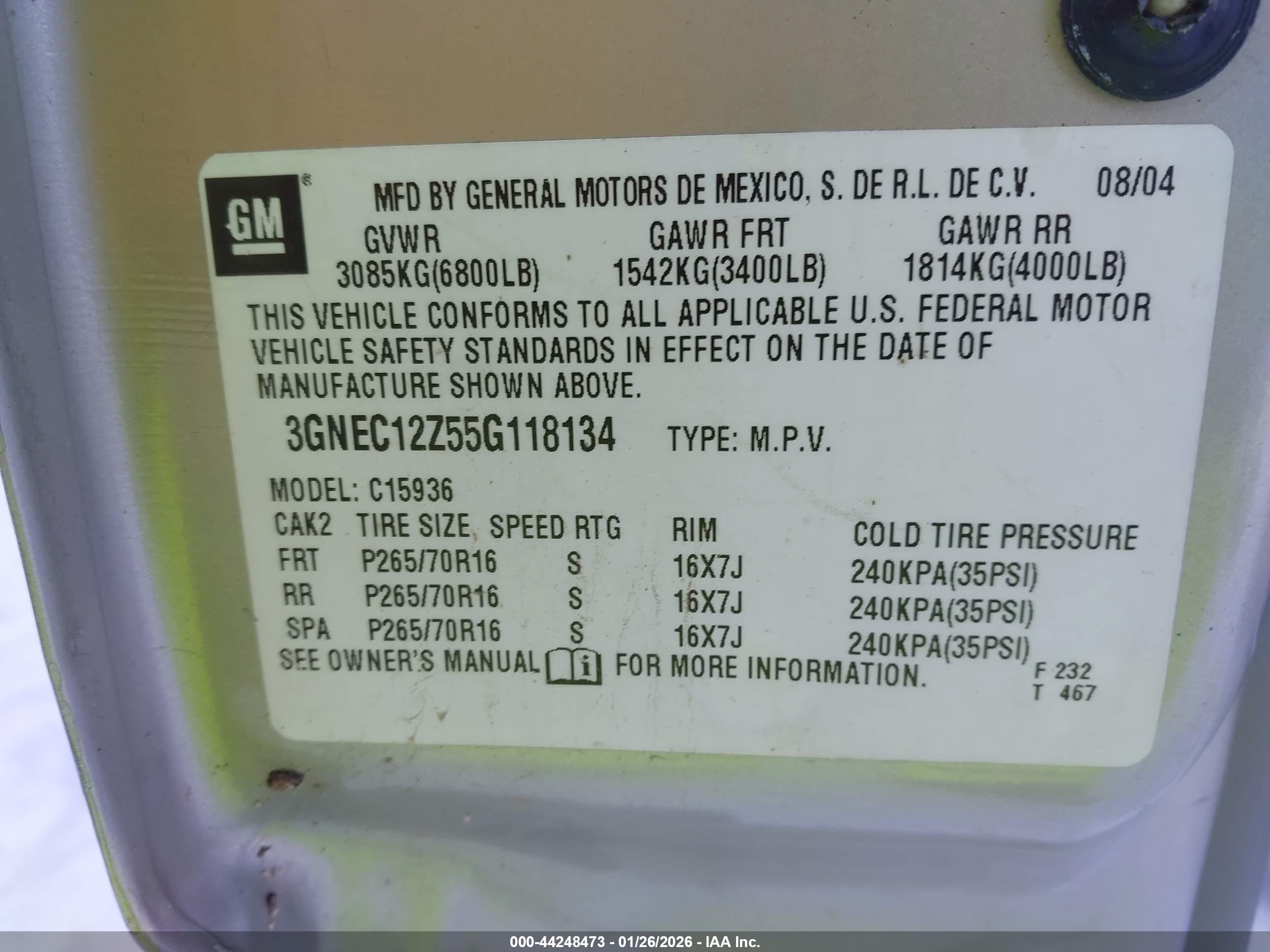 CHEVROLET AVALANCHE image 9