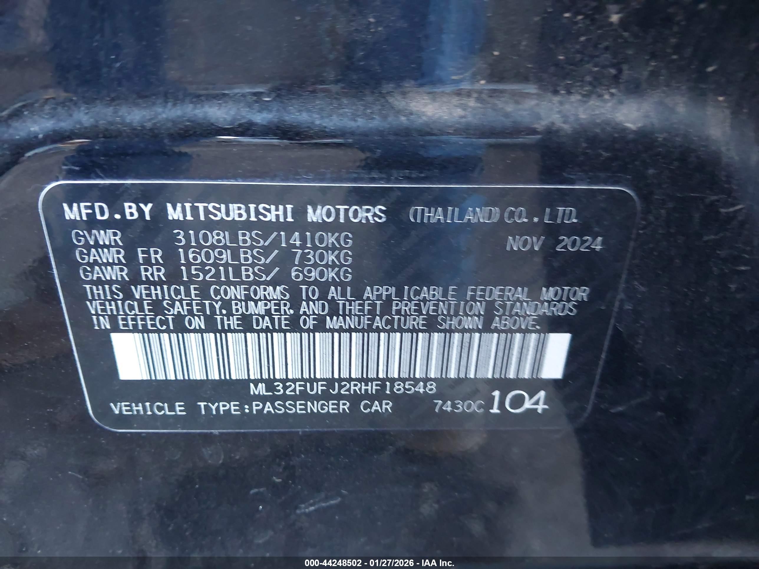 MITSUBISHI MIRAGE image 9