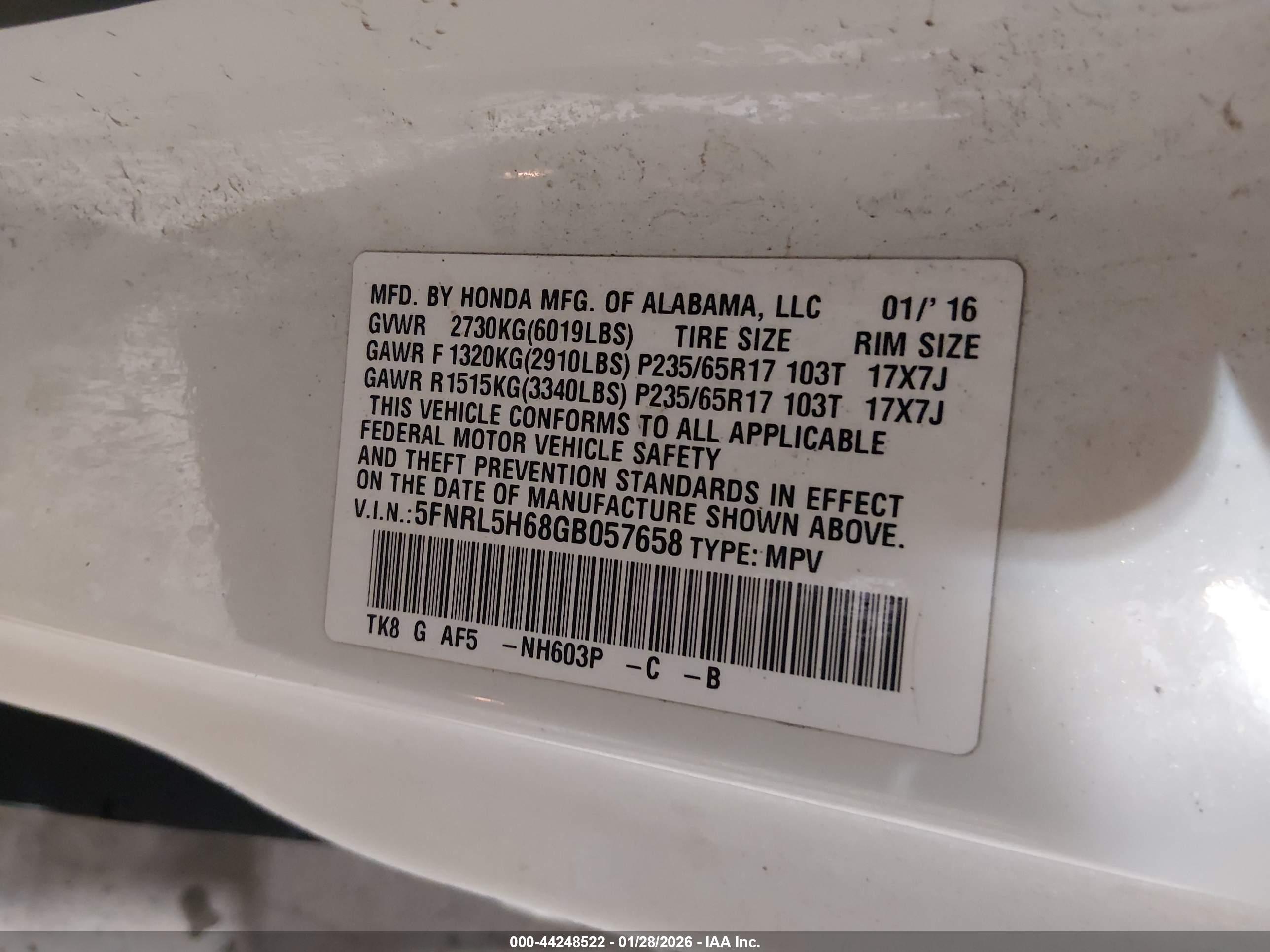 HONDA ODYSSEY image 9