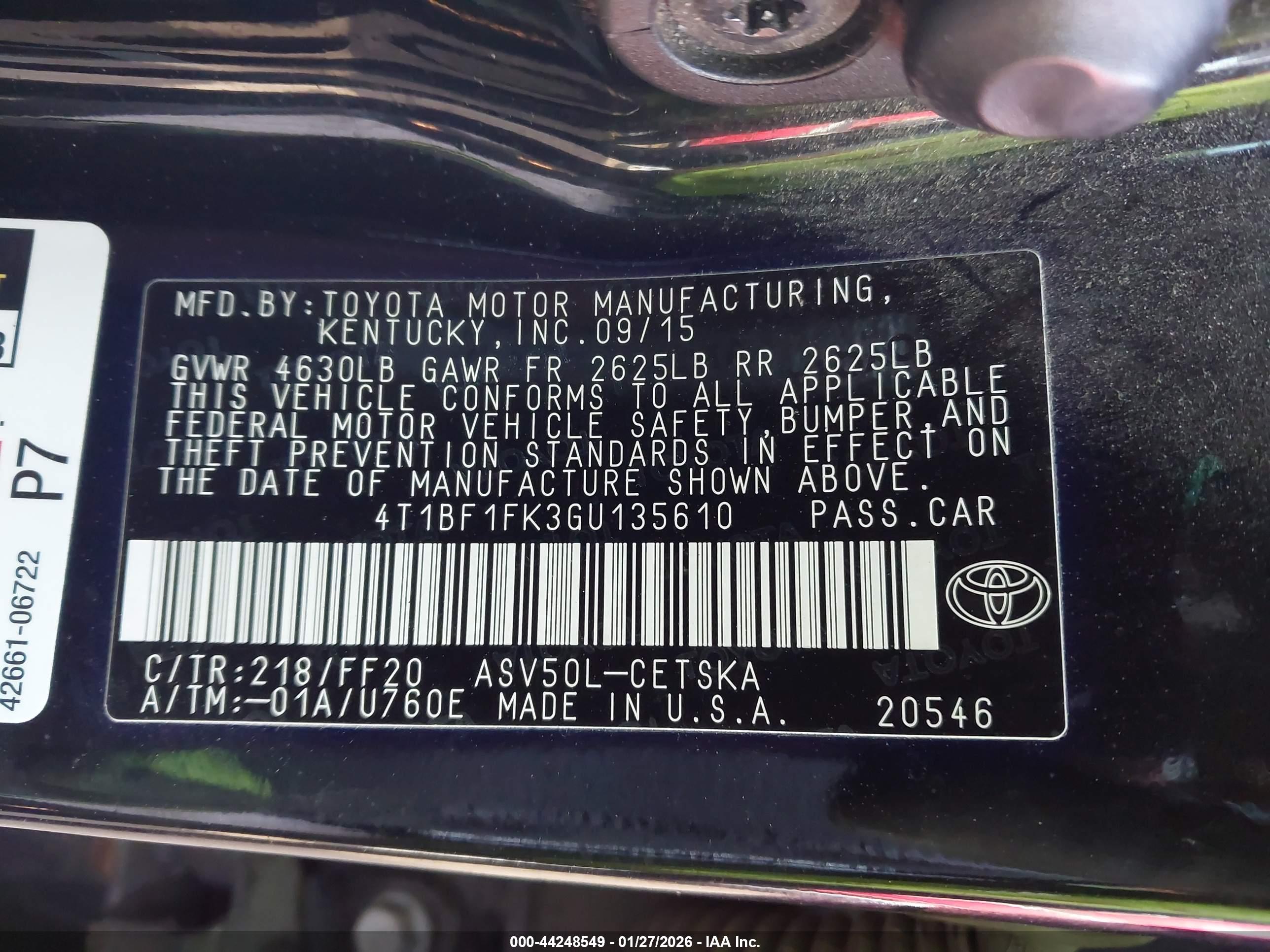 TOYOTA CAMRY image 9