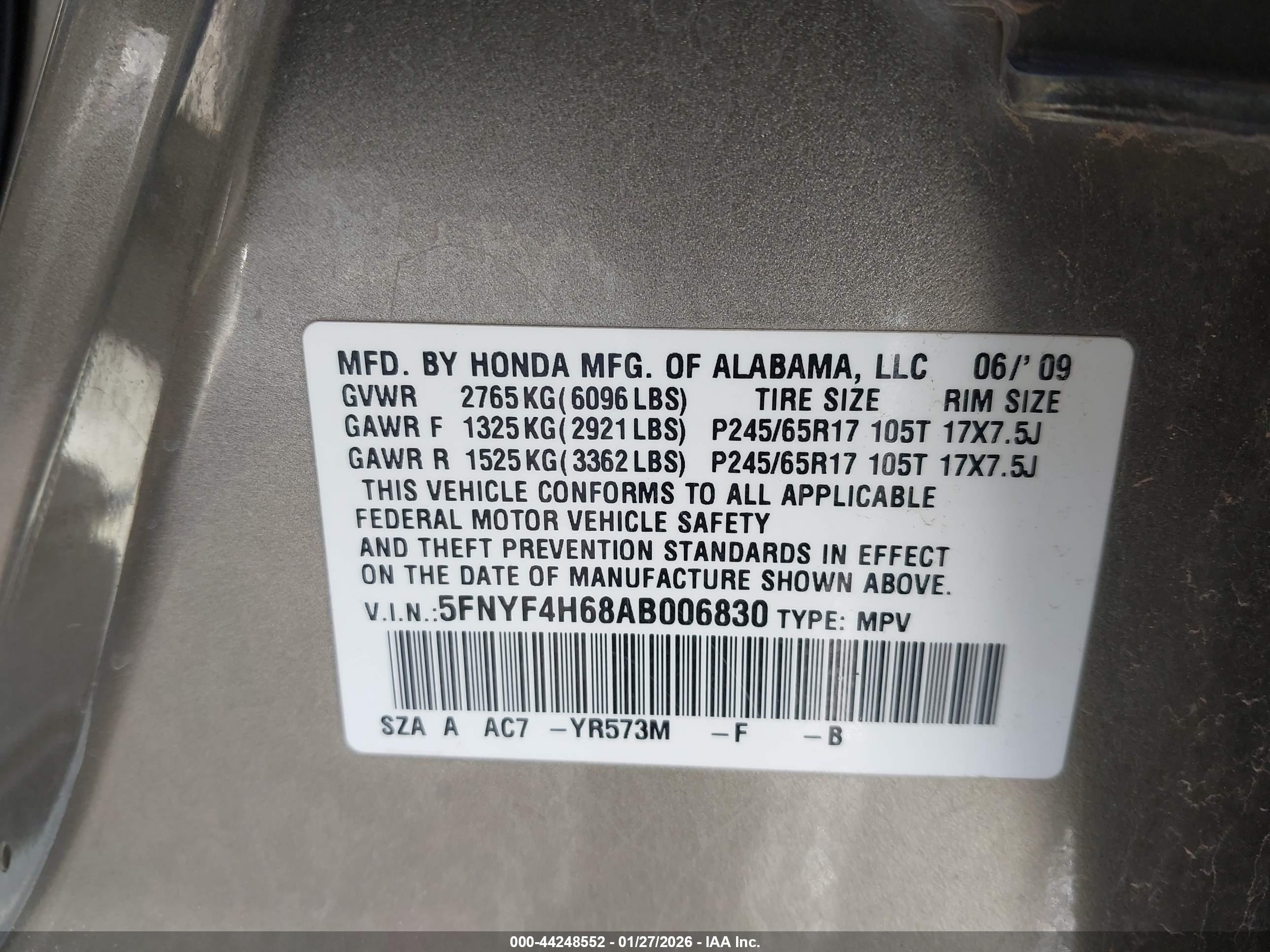 HONDA PILOT image 9