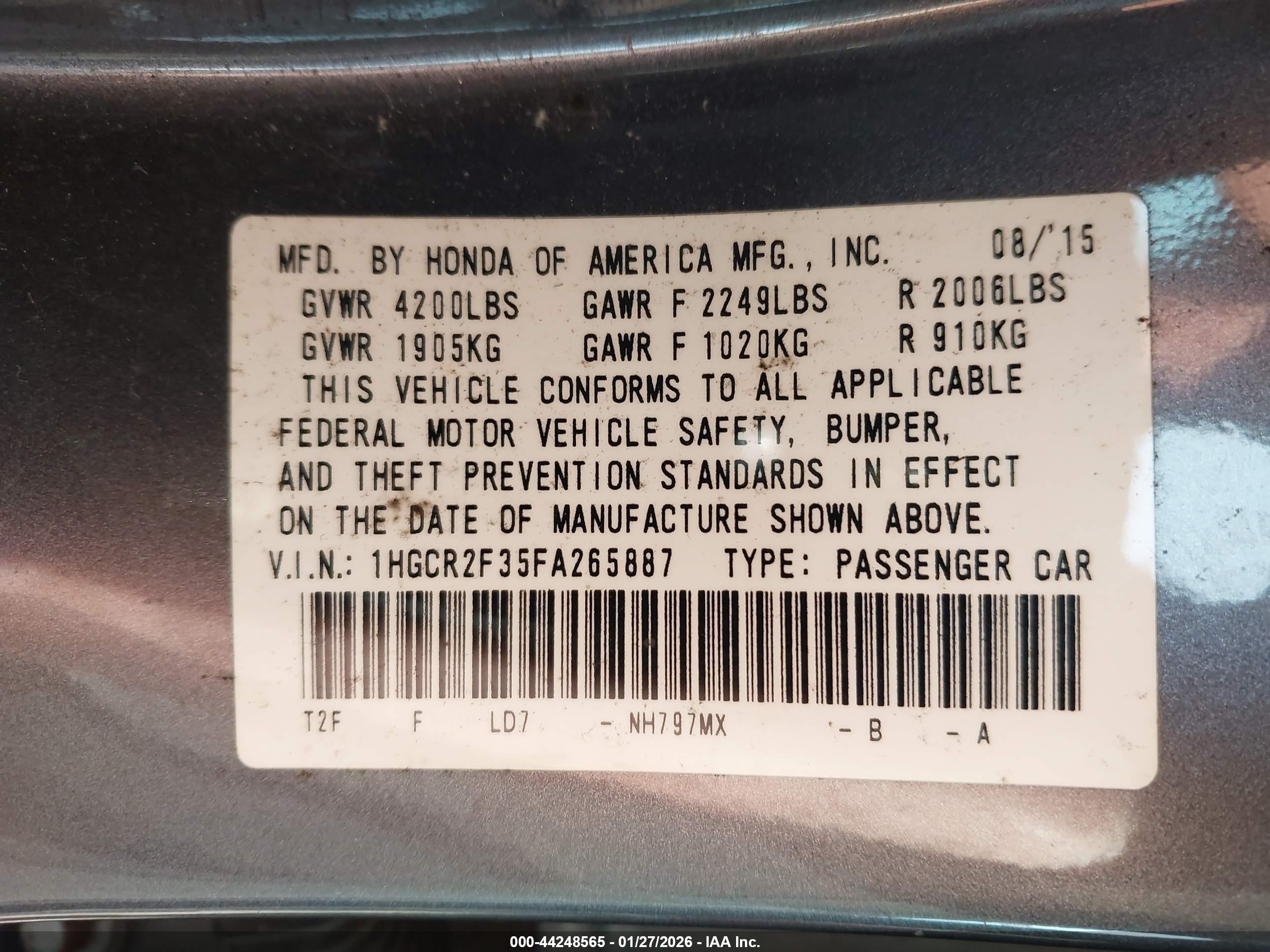 HONDA ACCORD image 9