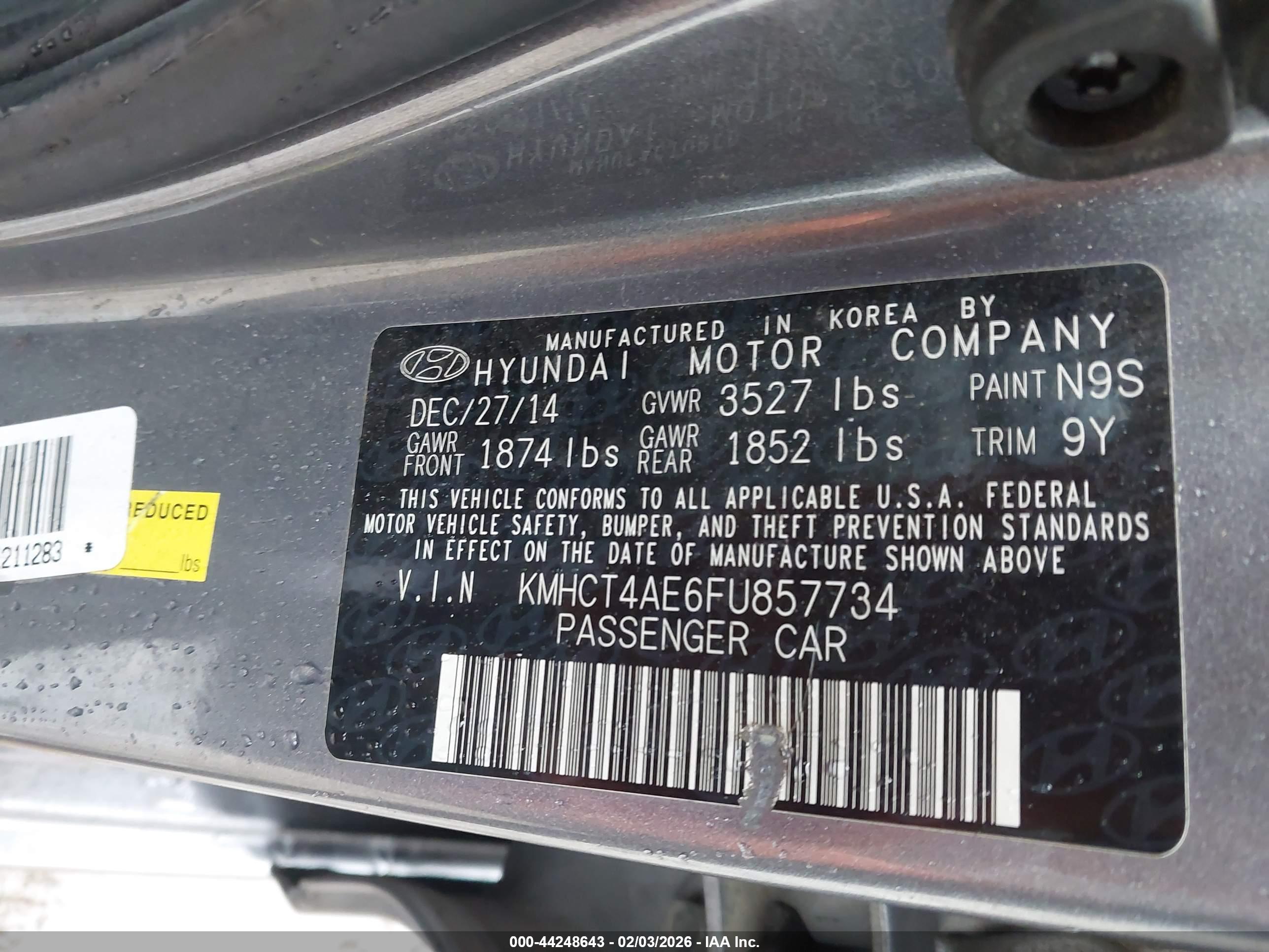 HYUNDAI ACCENT image 9