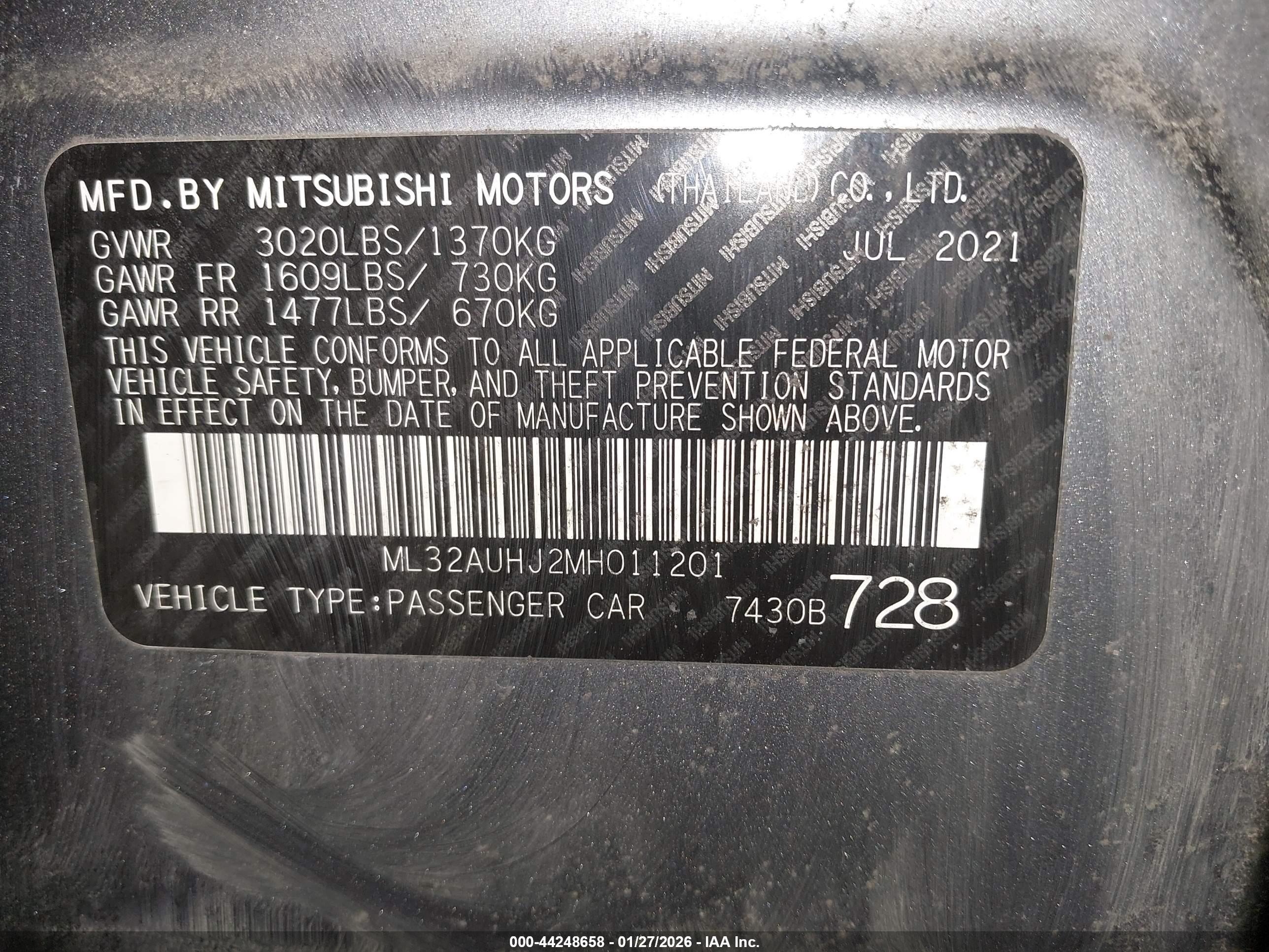 MITSUBISHI MIRAGE image 9