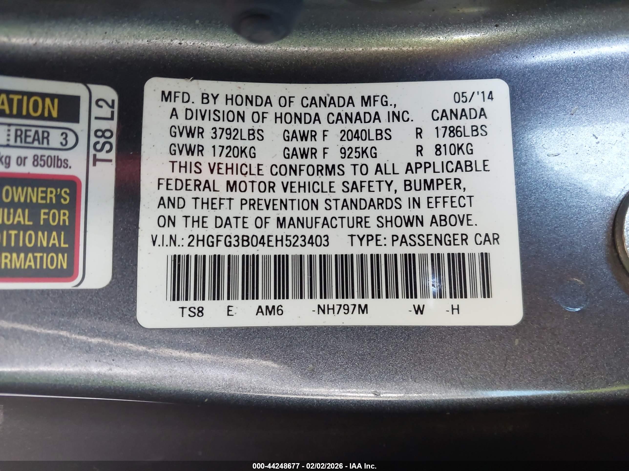 HONDA CIVIC image 9